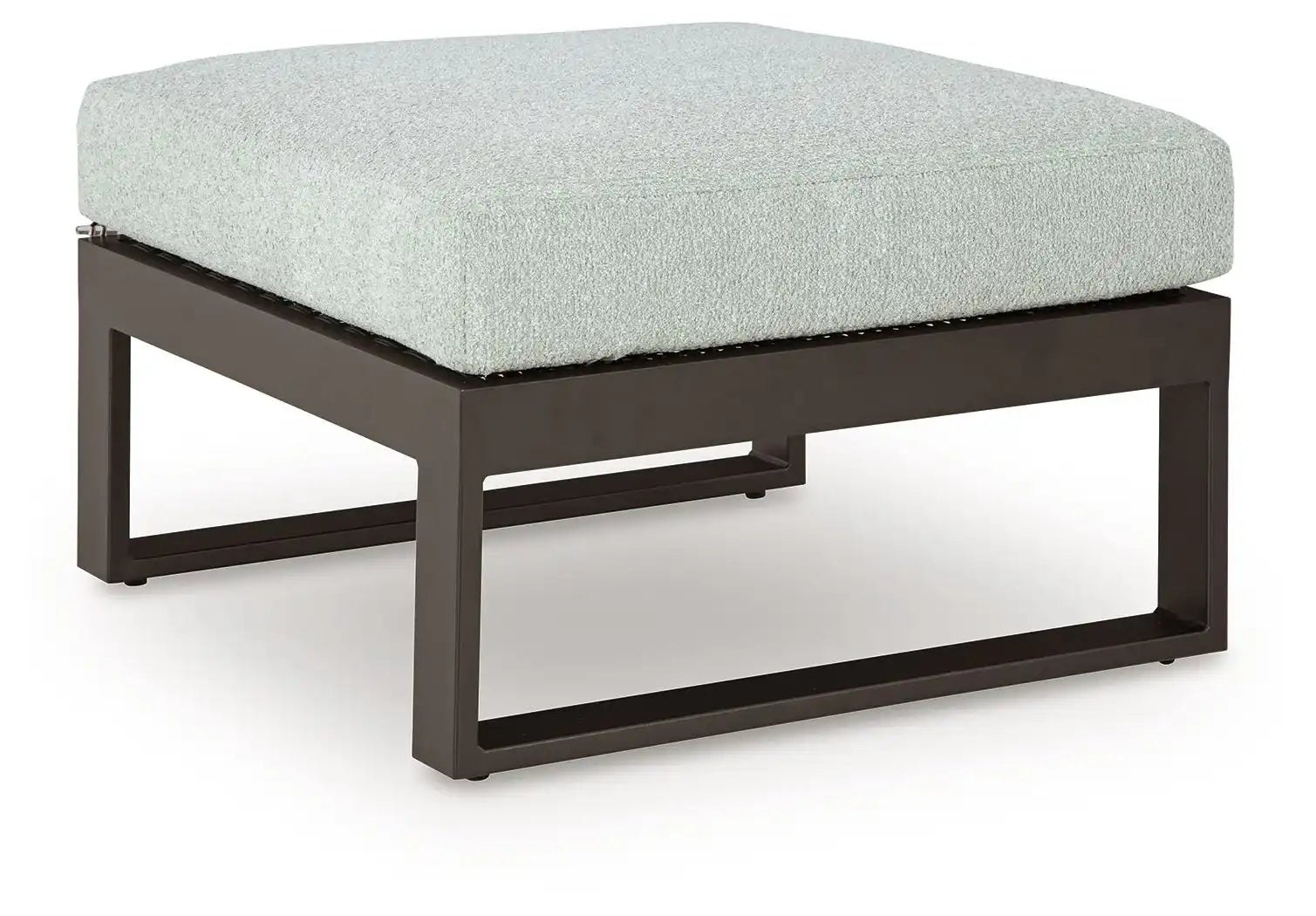 Beachloft - Ottoman With Cushion - Black / Gray - Best Buy Furniture