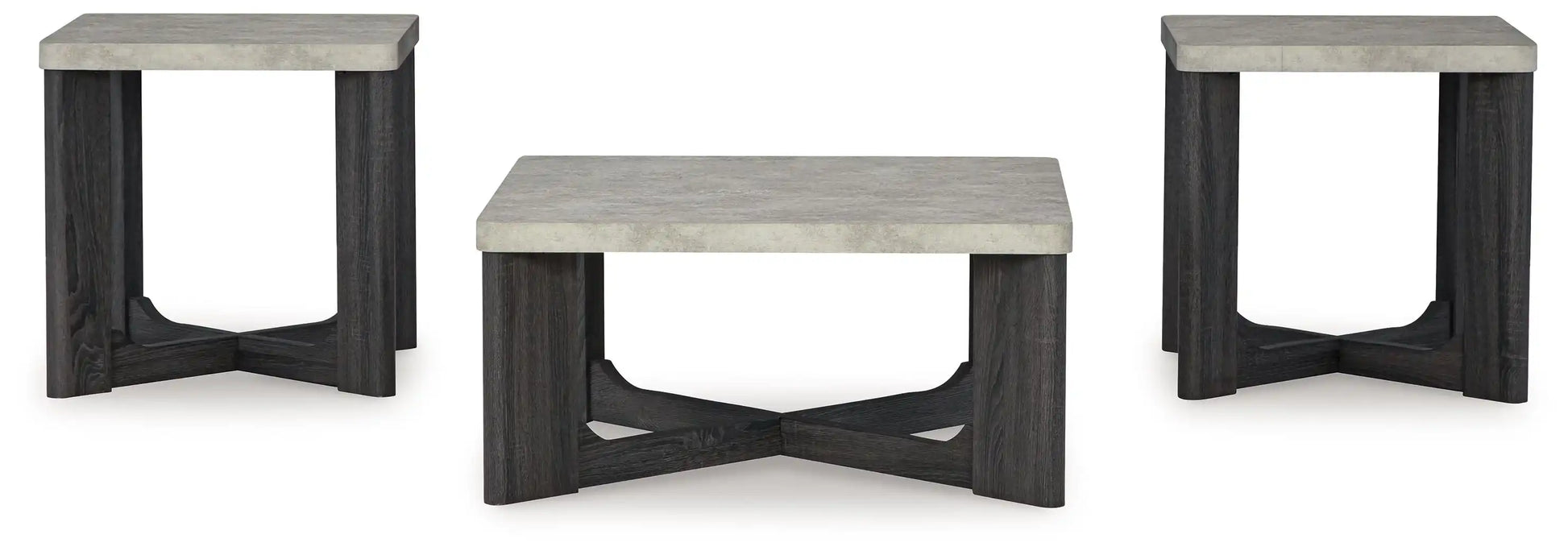 Sharstorm - Occasional Table Set (Set of 3) - Two-tone Gray - Best Buy Furniture