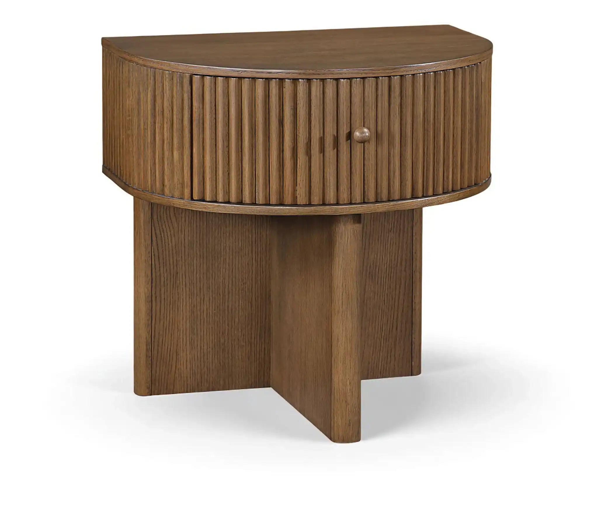 Cortland - Acacia Veneer And Solid Wood Night Stand - Best Buy Furniture