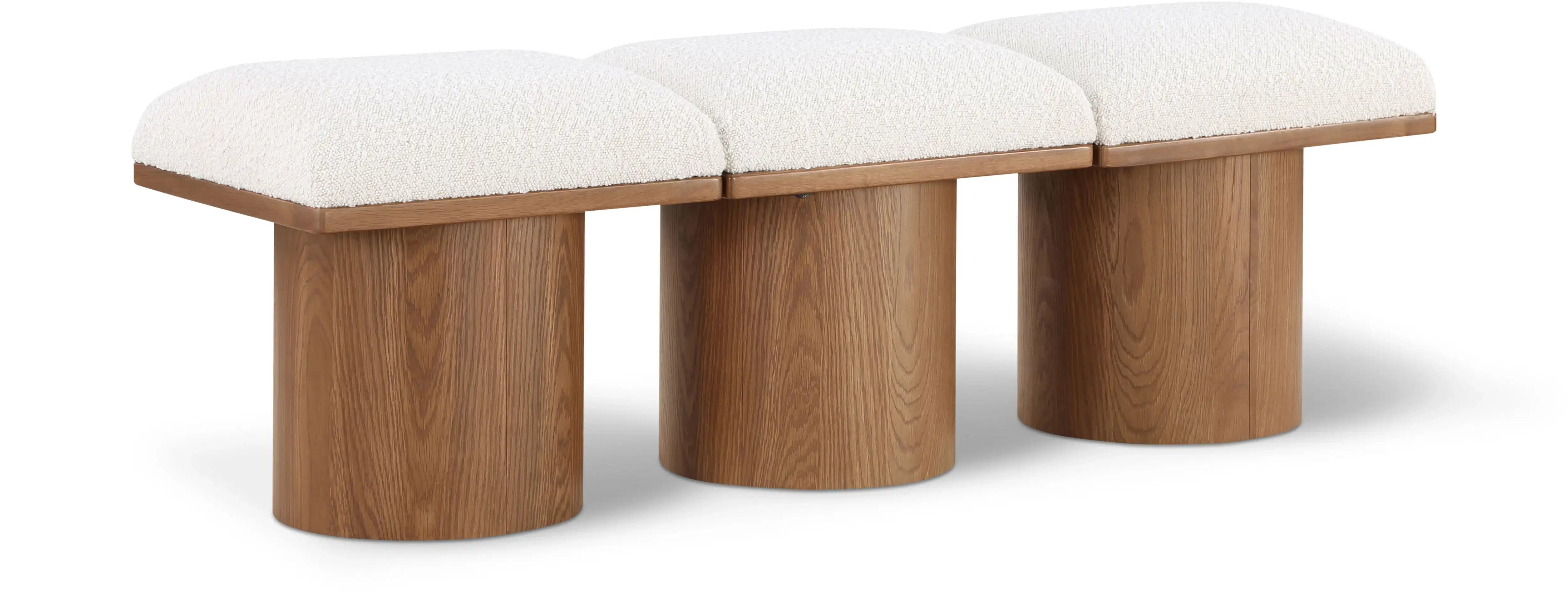 Pavilion - 3 Piece Modular Bench With Brown Base - Best Buy Furniture
