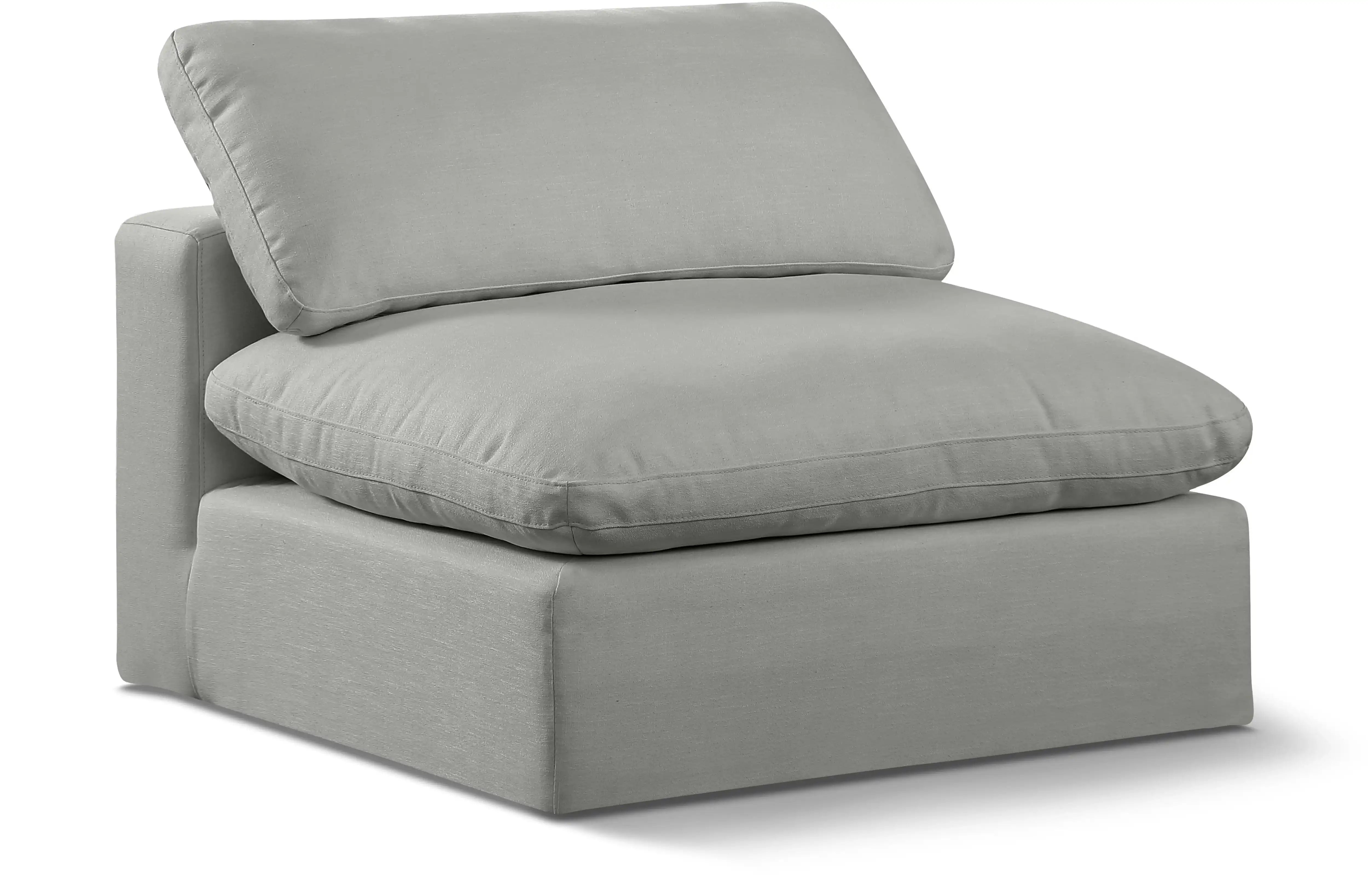 Comfy - Linen Armless Chair - Best Buy Furniture