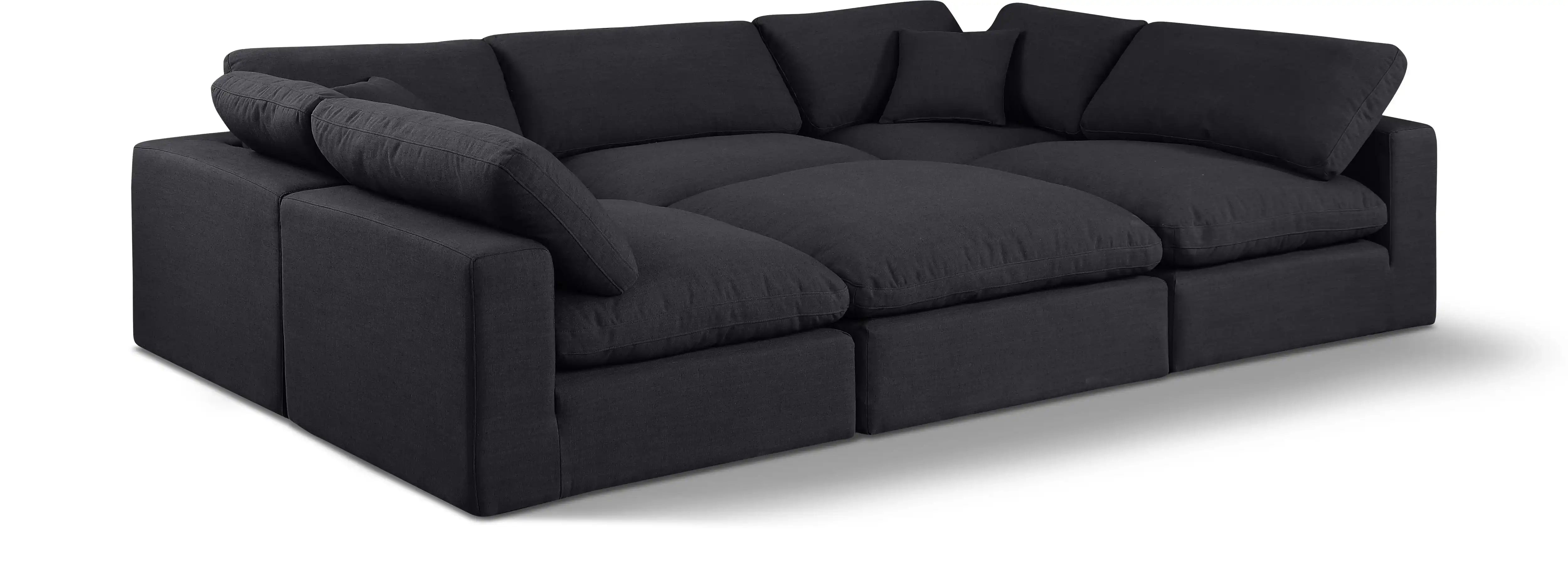 Comfy - 6 Piece Linen Sectional - Best Buy Furniture