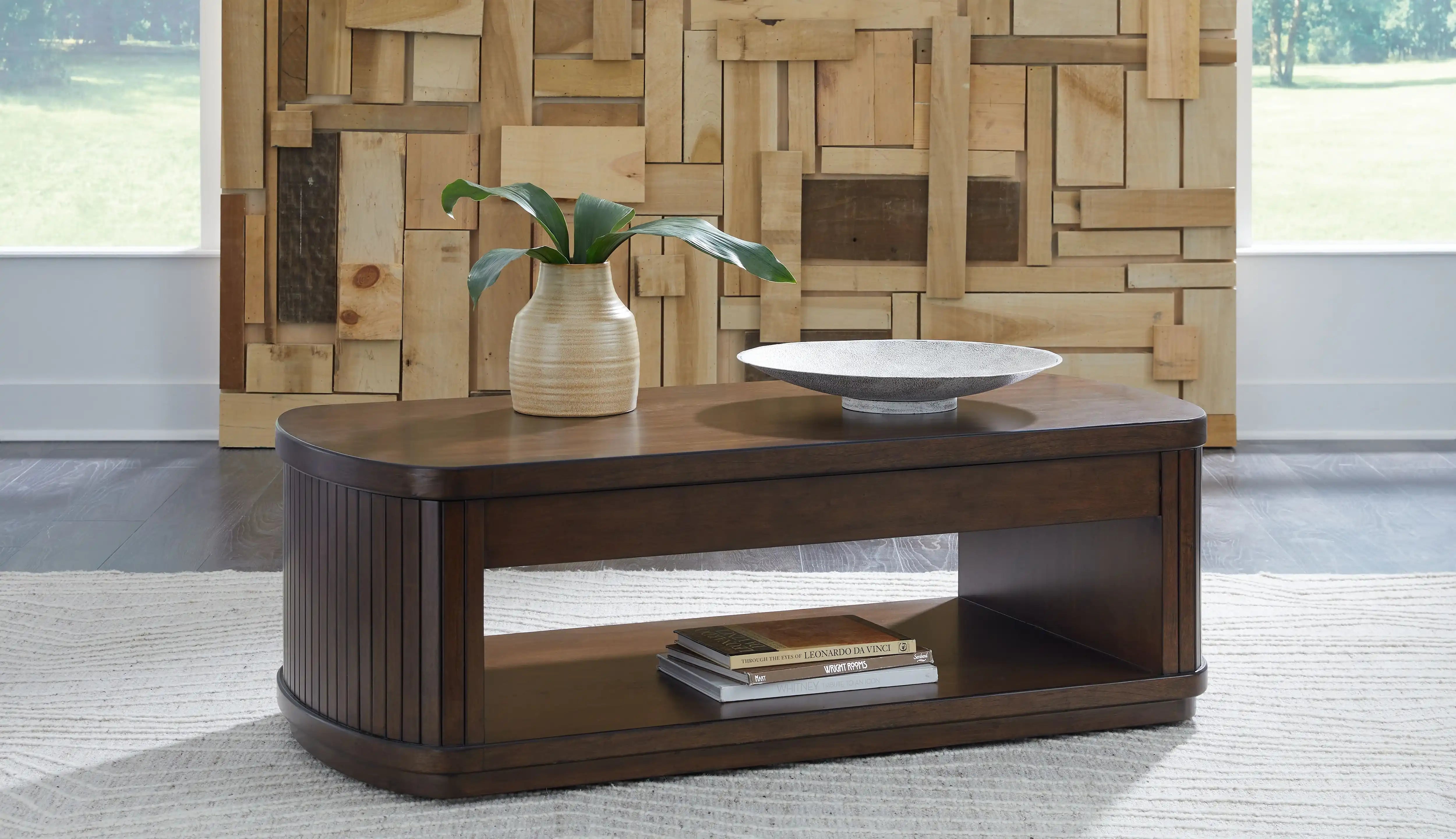 Korestone - Lift Top Cocktail Table - Dark Brown - Best Buy Furniture