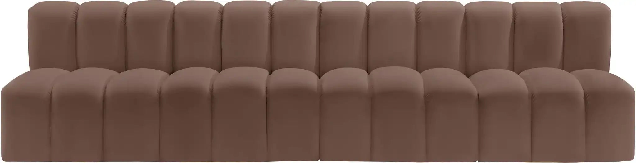 Arc - Faux Leather 4 Seats Modular Sofa