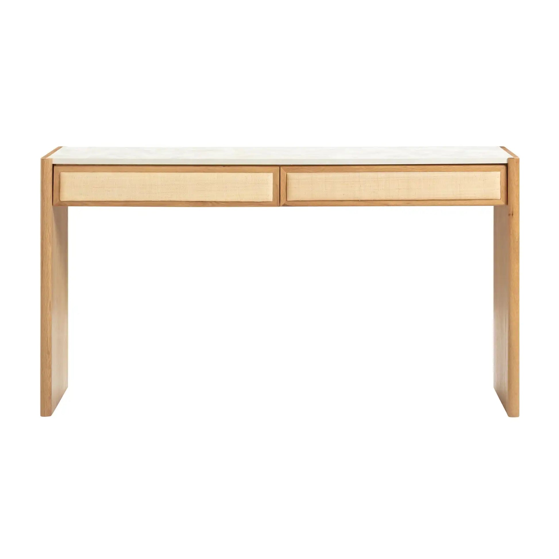 Paige - Console/Desk - Natural Oak - Best Buy Furniture