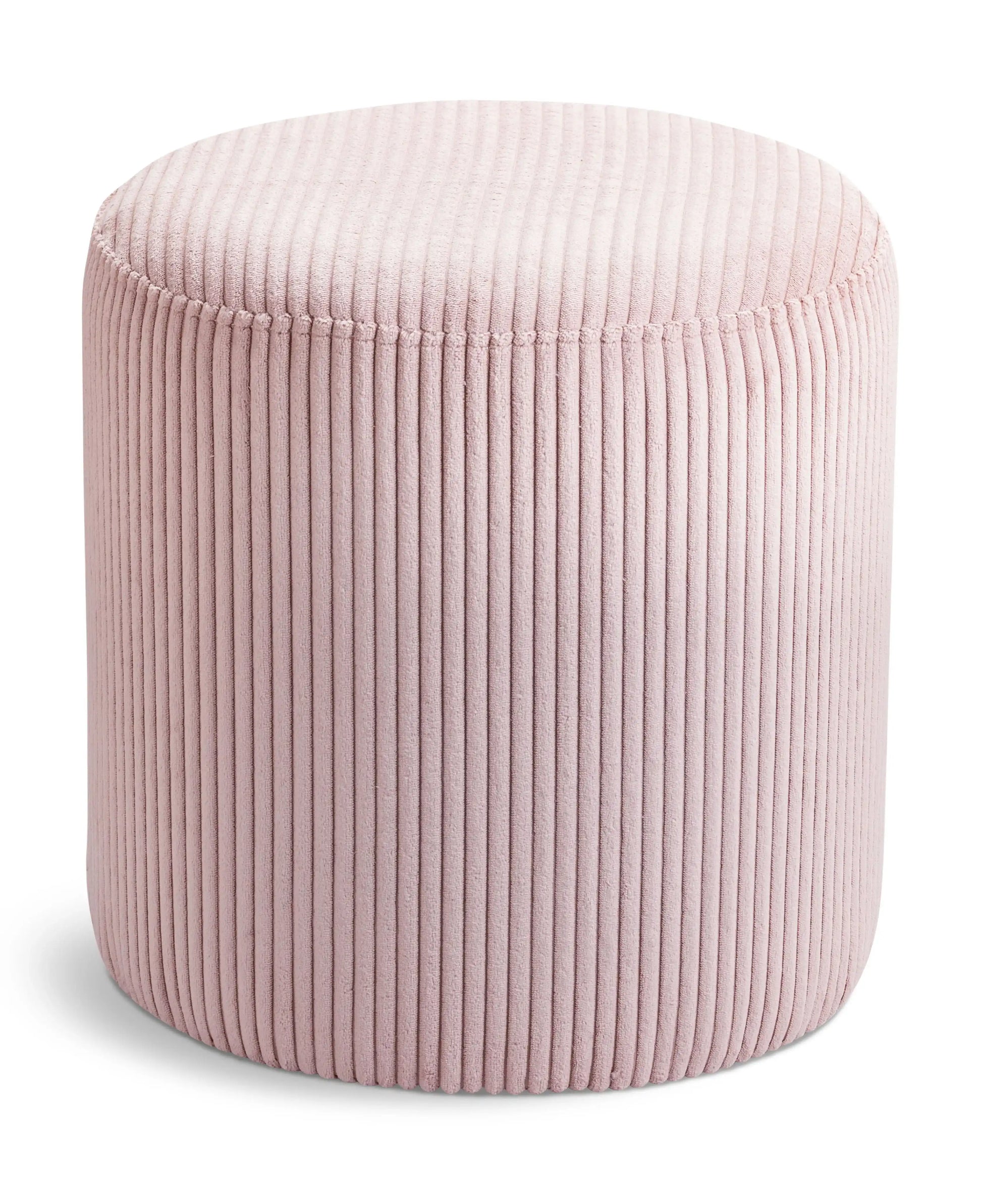 Roy - Round Microsuede Ottoman / Stool - Best Buy Furniture