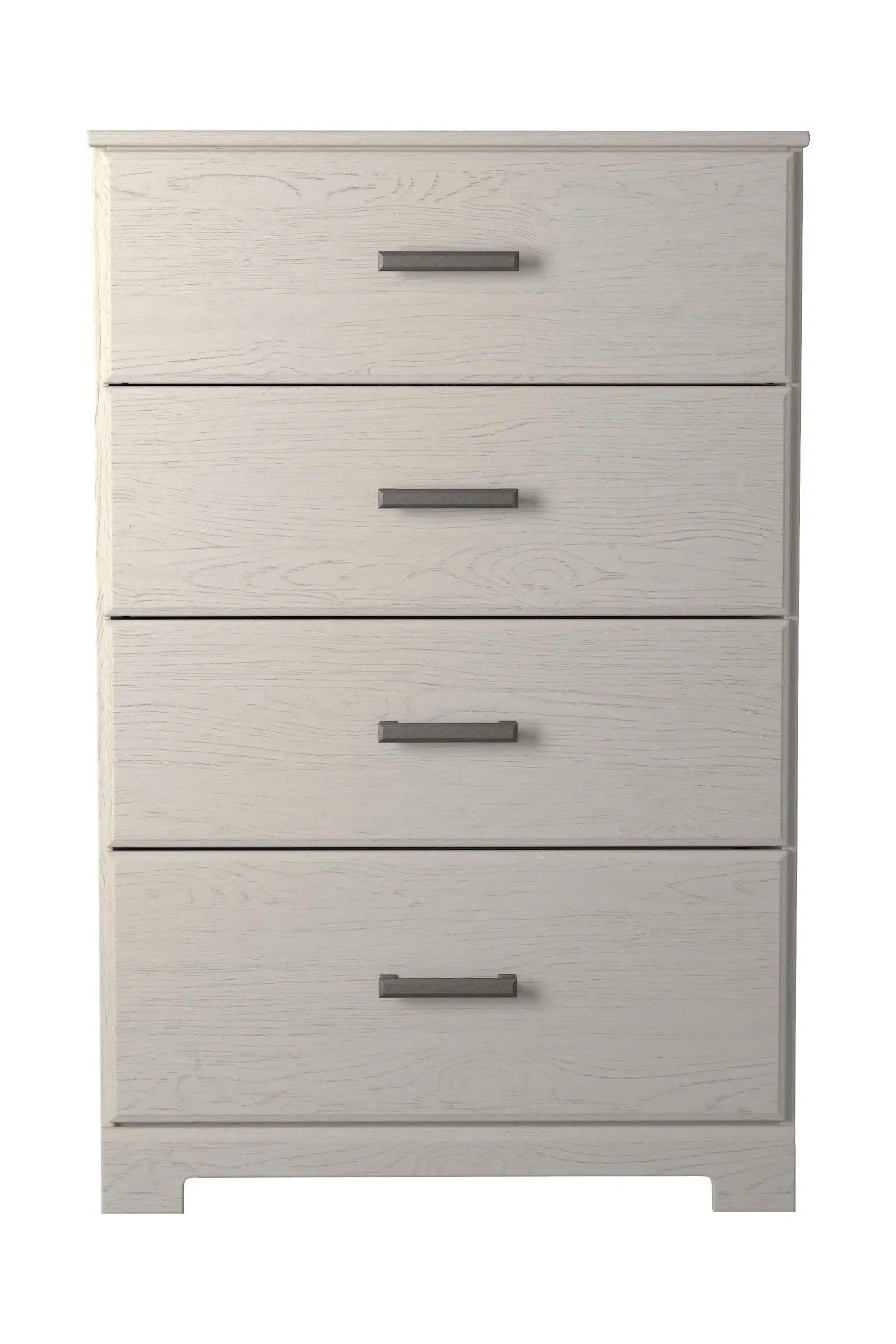 Stelsie - Four Drawer Chest - White - Best Buy Furniture