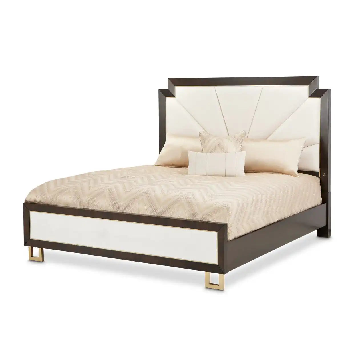 Belmont Place - Upholstered Bed - Espresso - Best Buy Furniture