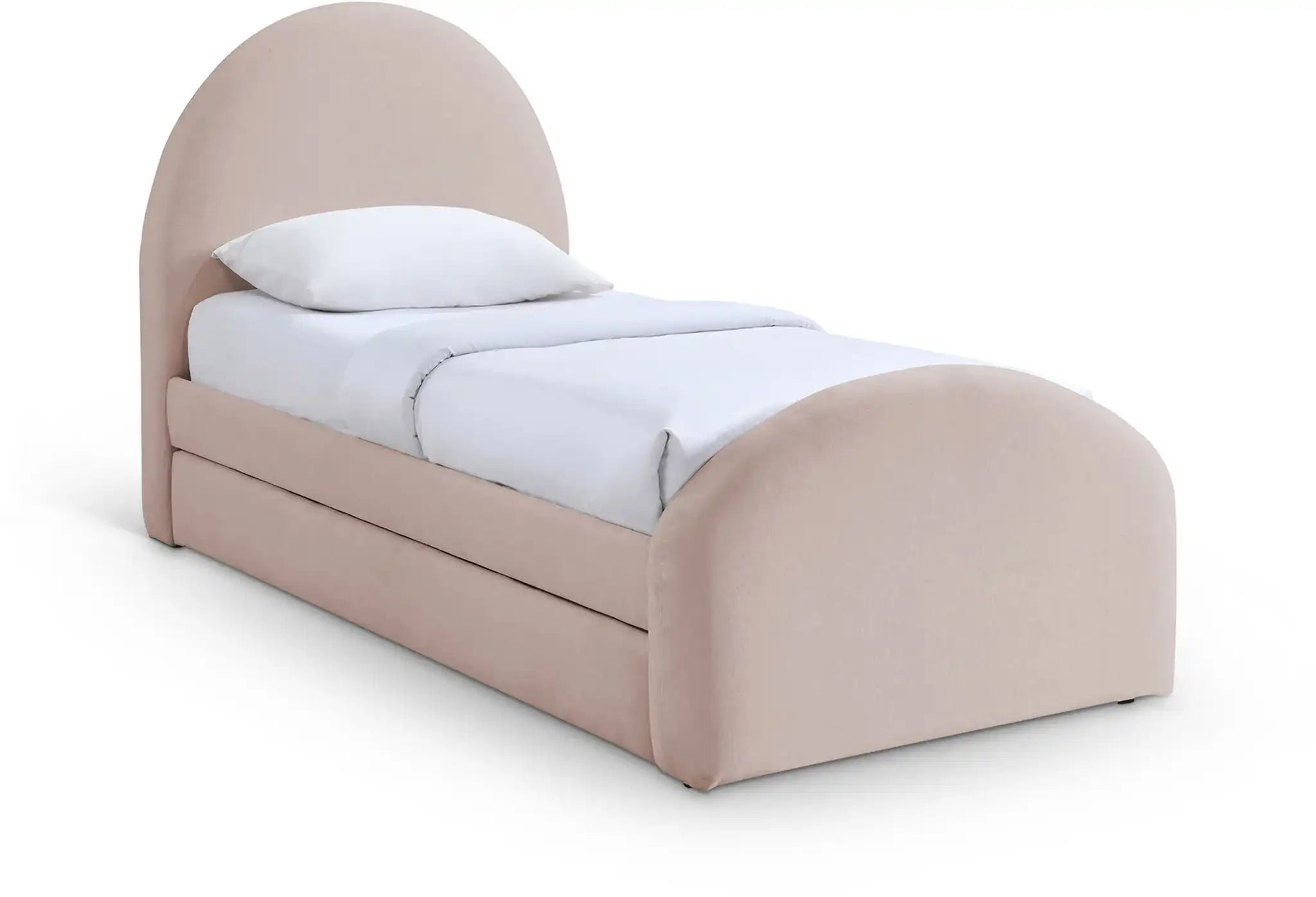 Andaz - Chenille Fabric Upholstered Trundle Bed - Best Buy Furniture