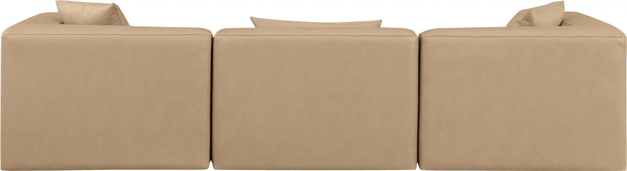 Cube - Modular 3 Piece Sofa - Tan