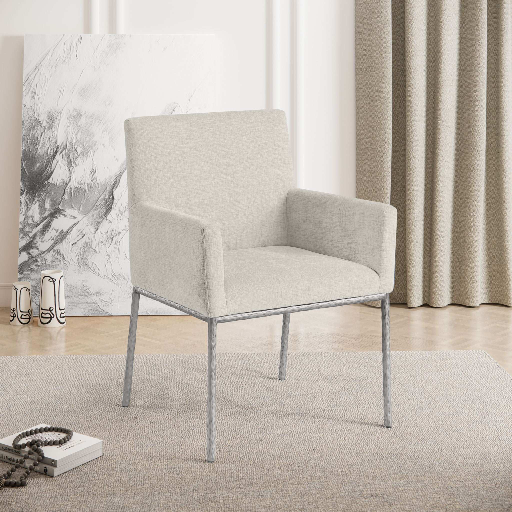 Reeves - Dining Chair With Silver Legs (Set of 2)