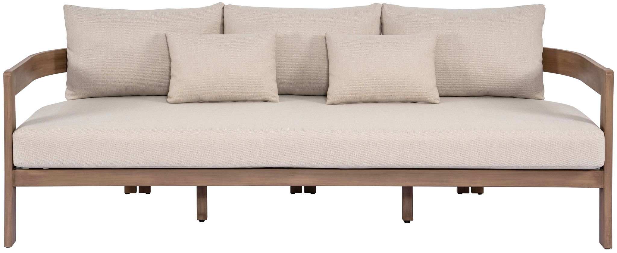 Newport - Water Resistant Fabric 86.75" Upholstered Outdoor Patio Sofa
