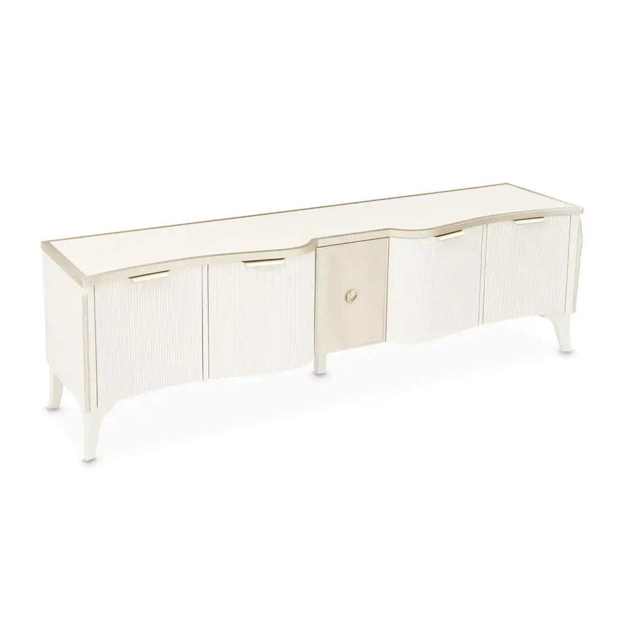 La Marisia - Media Cabinet - Creamy Pearl - Best Buy Furniture