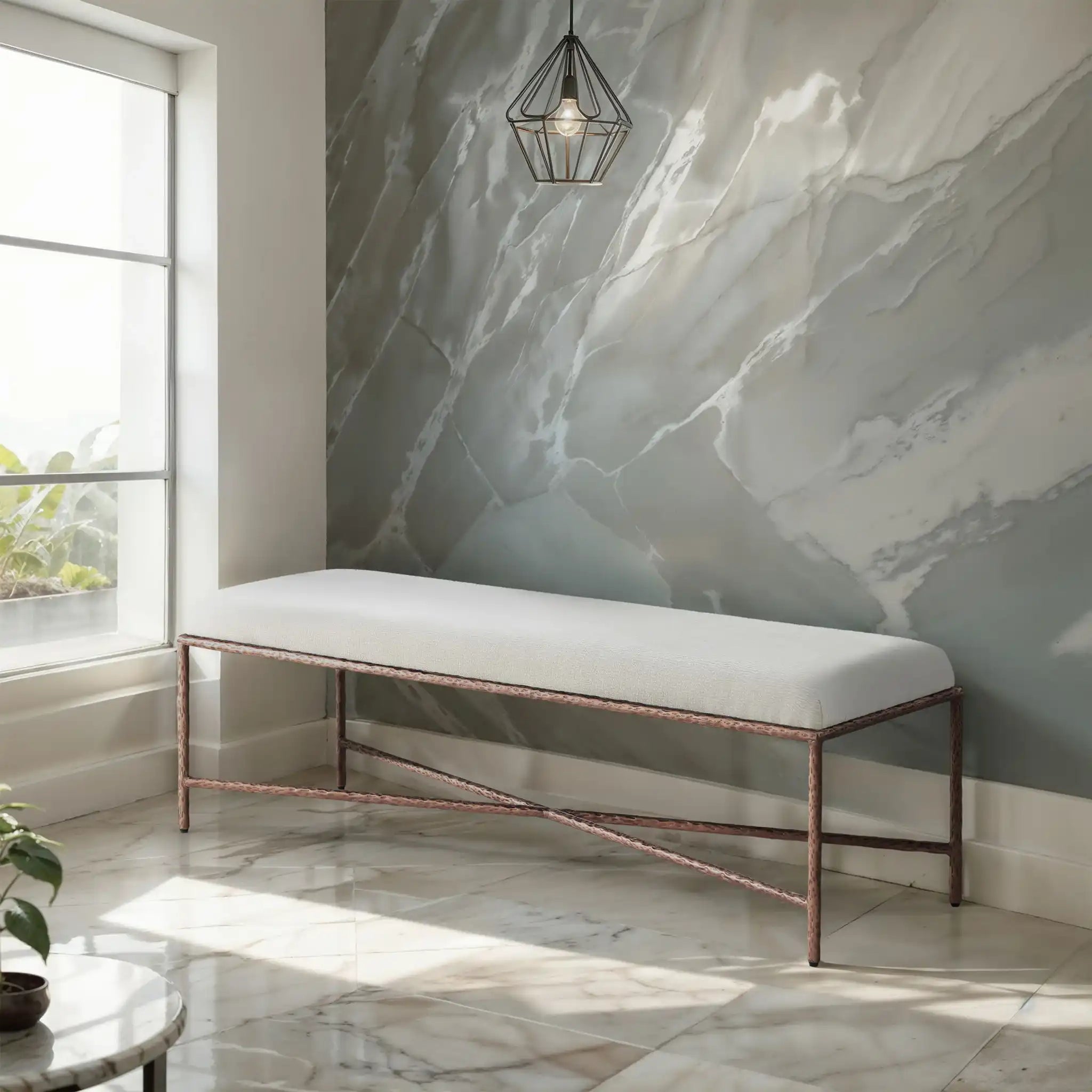 Valley - Bench With Bronze Frame