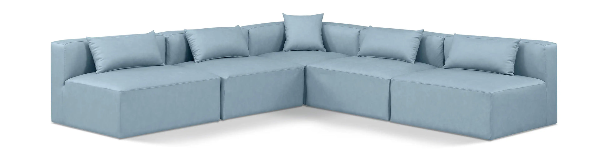 Cube - 5 Piece Modular Corner Armless Sectional - Best Buy Furniture