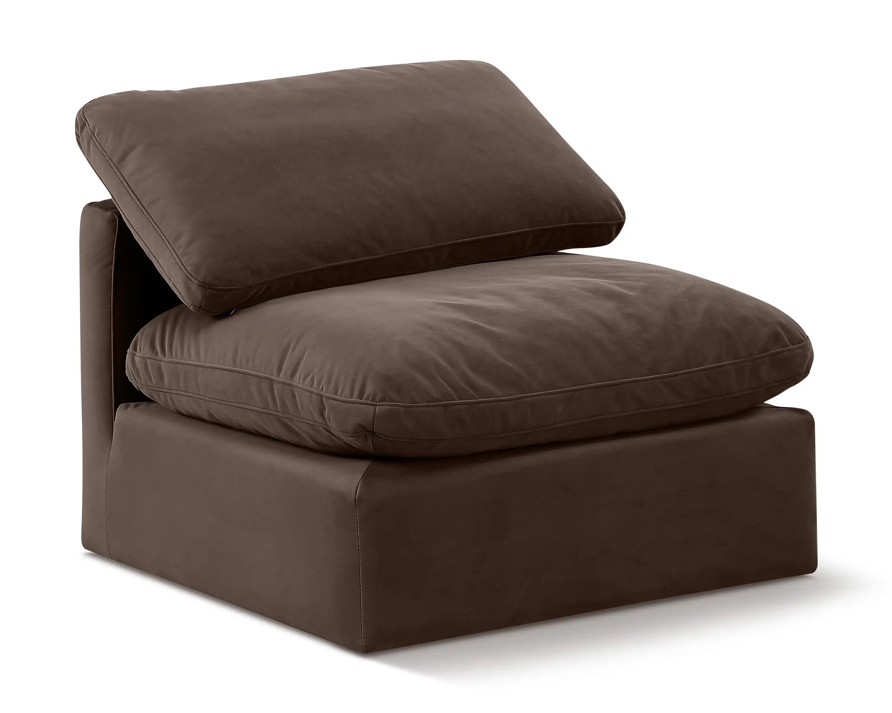 Indulge - Velvet Armless Chair - Best Buy Furniture