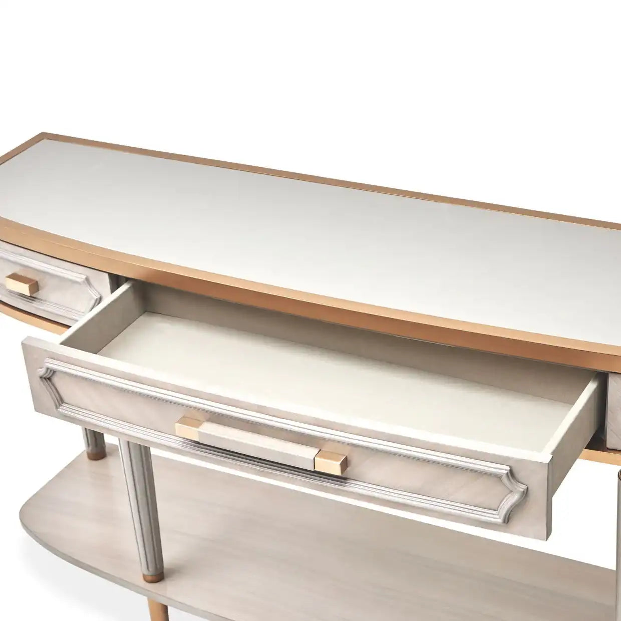 St. Charles - Console Table - Dove Gray - Best Buy Furniture