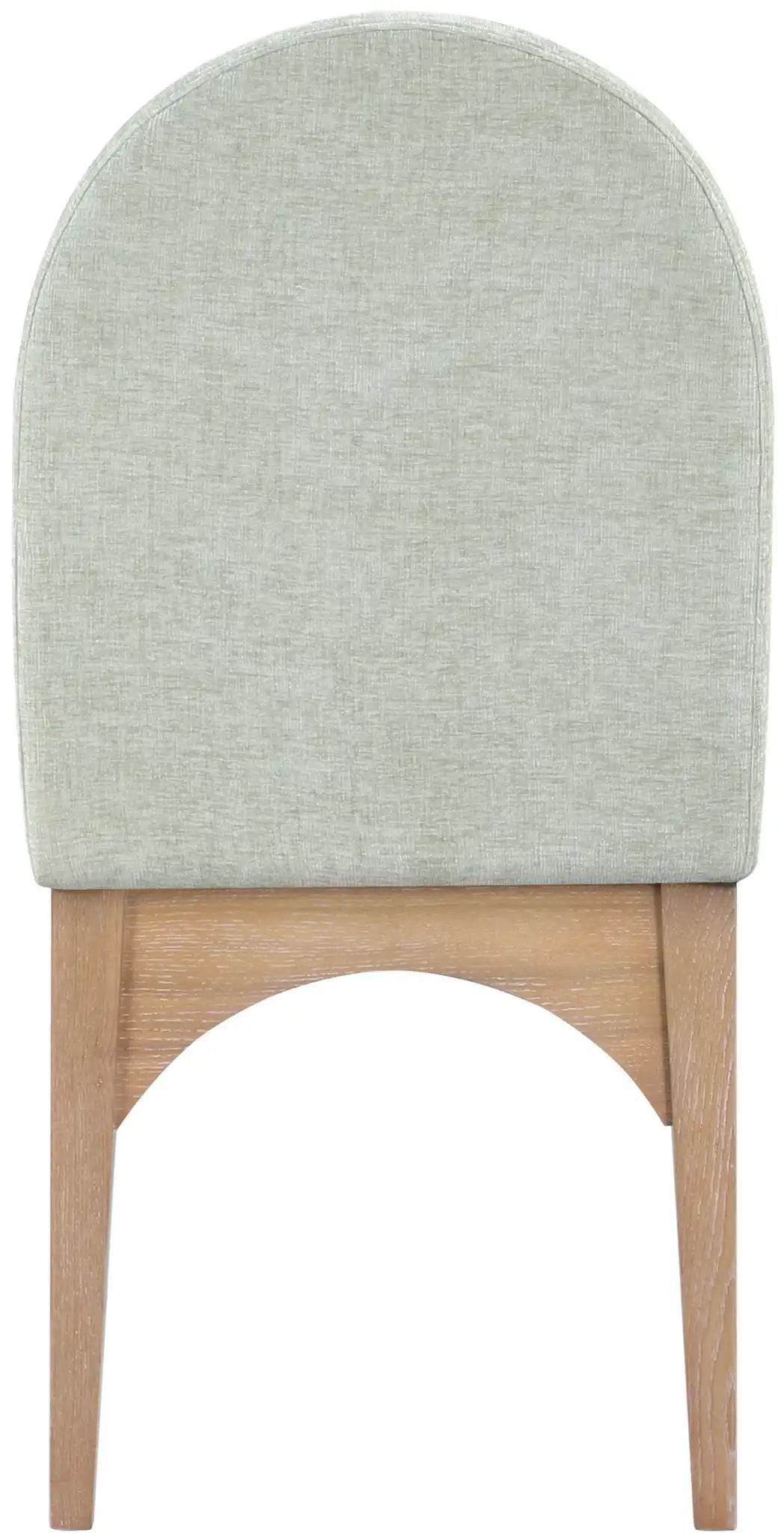 Waldorf - Chenille Dining Side Chair With Natural Legs