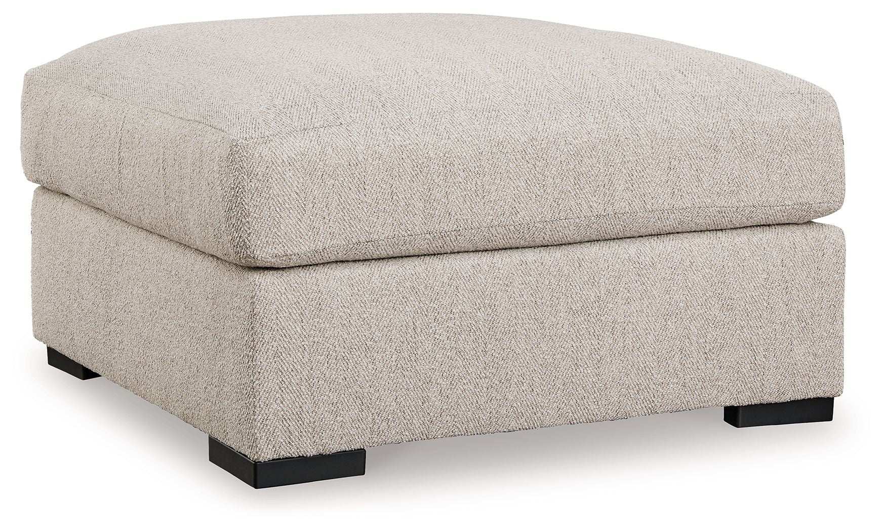 Ballyton - Oversized Accent Ottoman - Sand - Best Buy Furniture