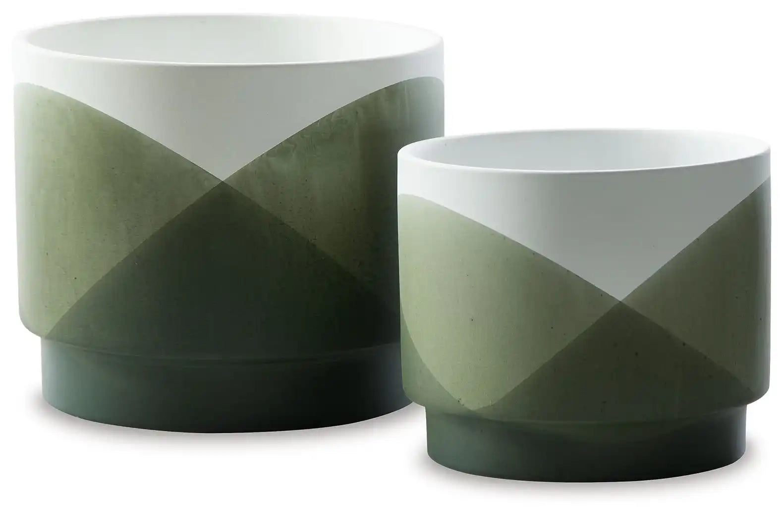 Ardenridge - Planter Set (Set of 2) - Green / White - Best Buy Furniture