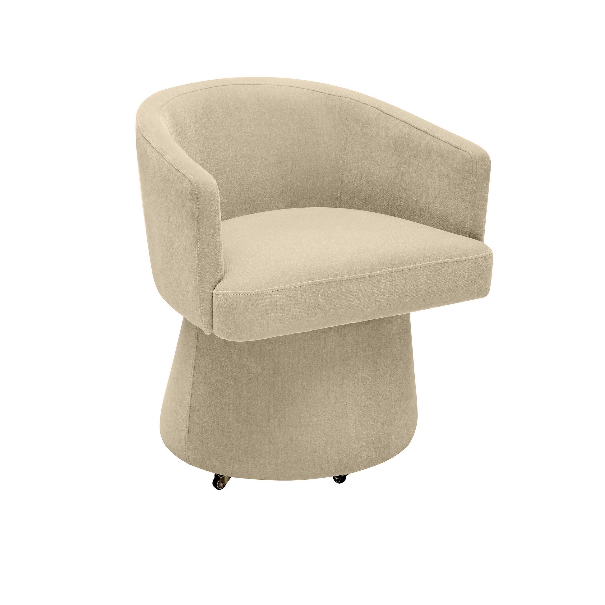 Kristen - Upcycled Chenille Rolling Desk Chair - Best Buy Furniture