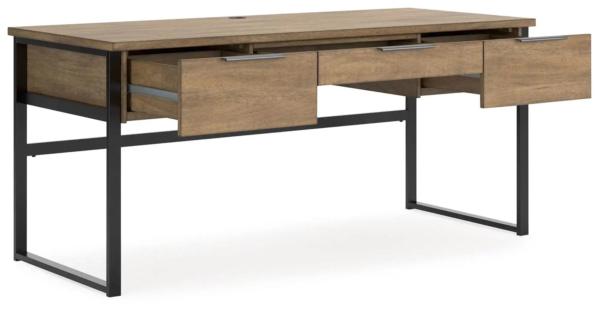 Montia - Home Office Desk - Light Brown - Best Buy Furniture