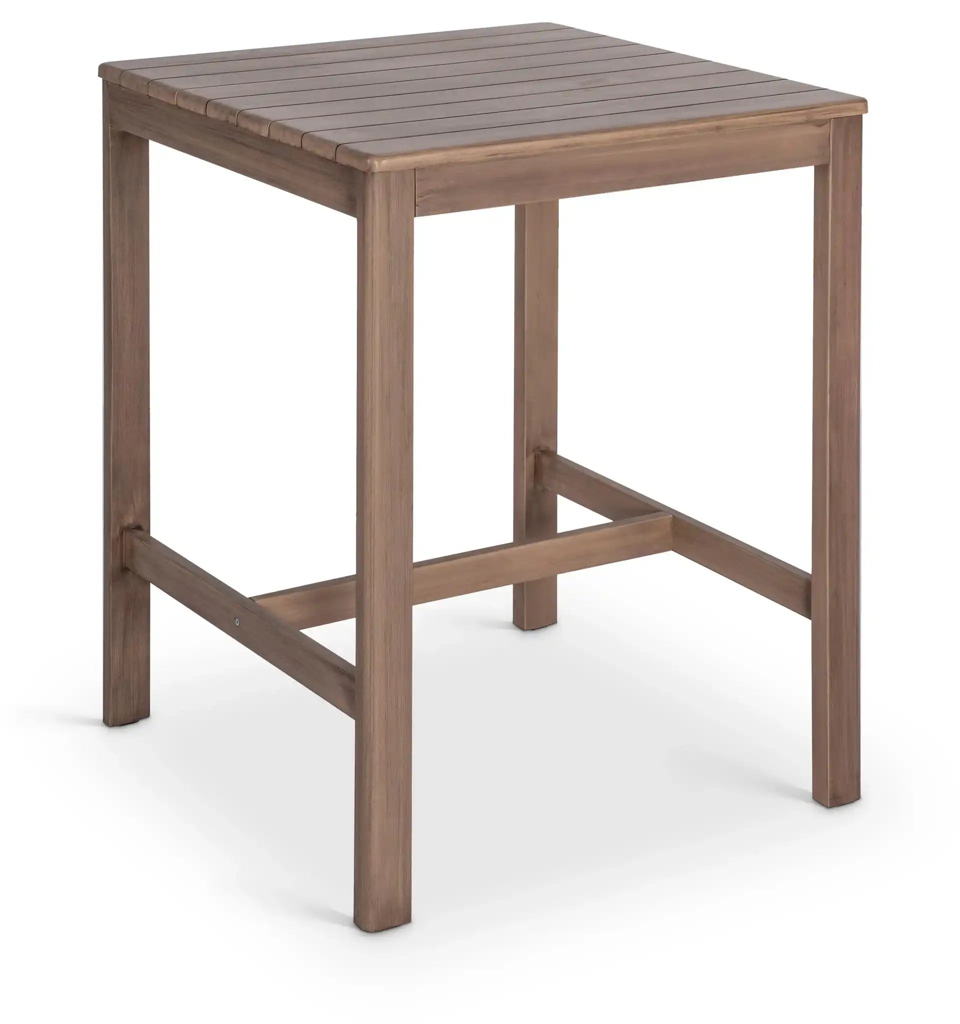 Newport - Acacia Wood Outdoor Patio Bar Table - Best Buy Furniture