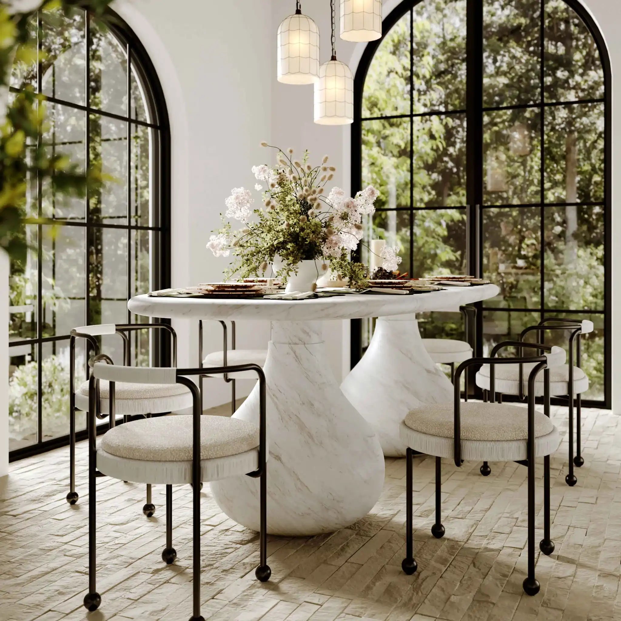 Smooch - 87" Indoor / Outdoor Oval Dining Table