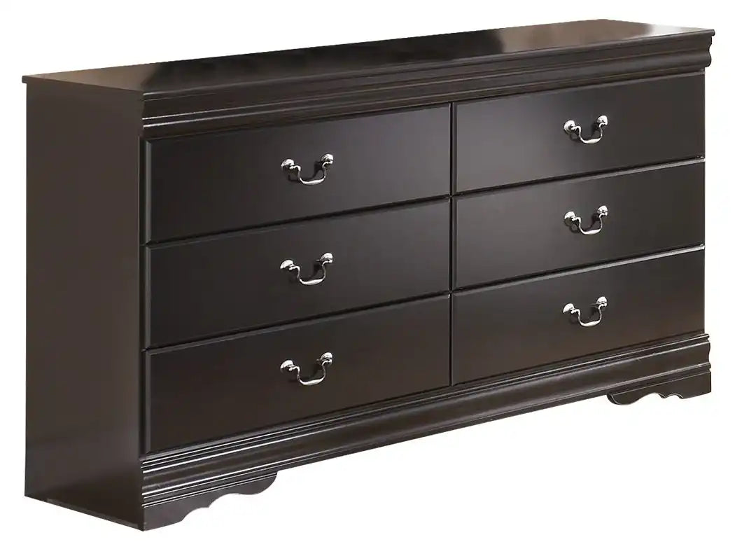 Huey Vineyard - Six Drawer Dresser - Black - Best Buy Furniture