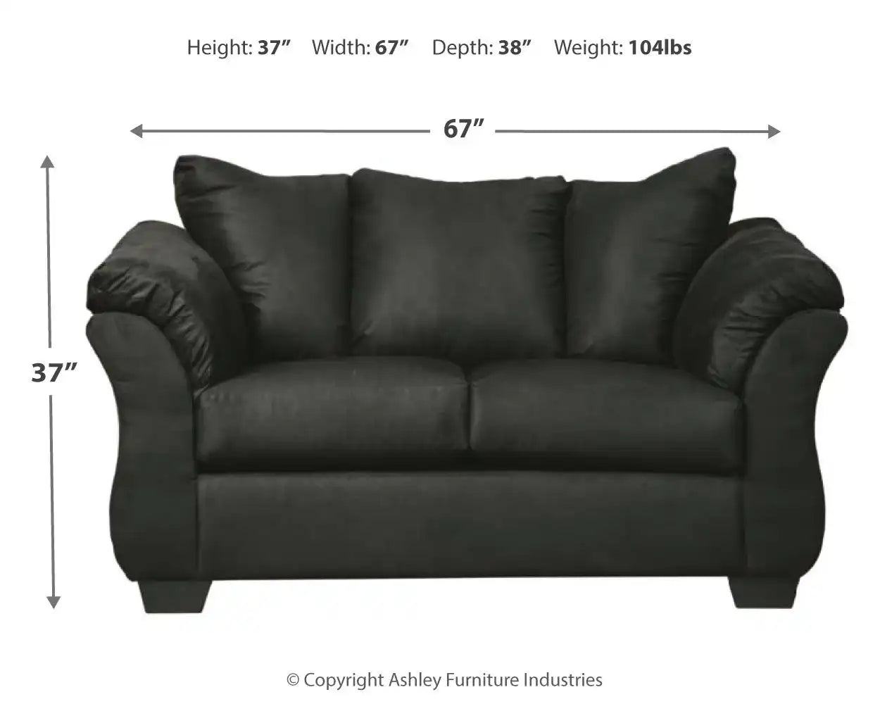 Darcy - Stationary Loveseat - Best Buy Furniture