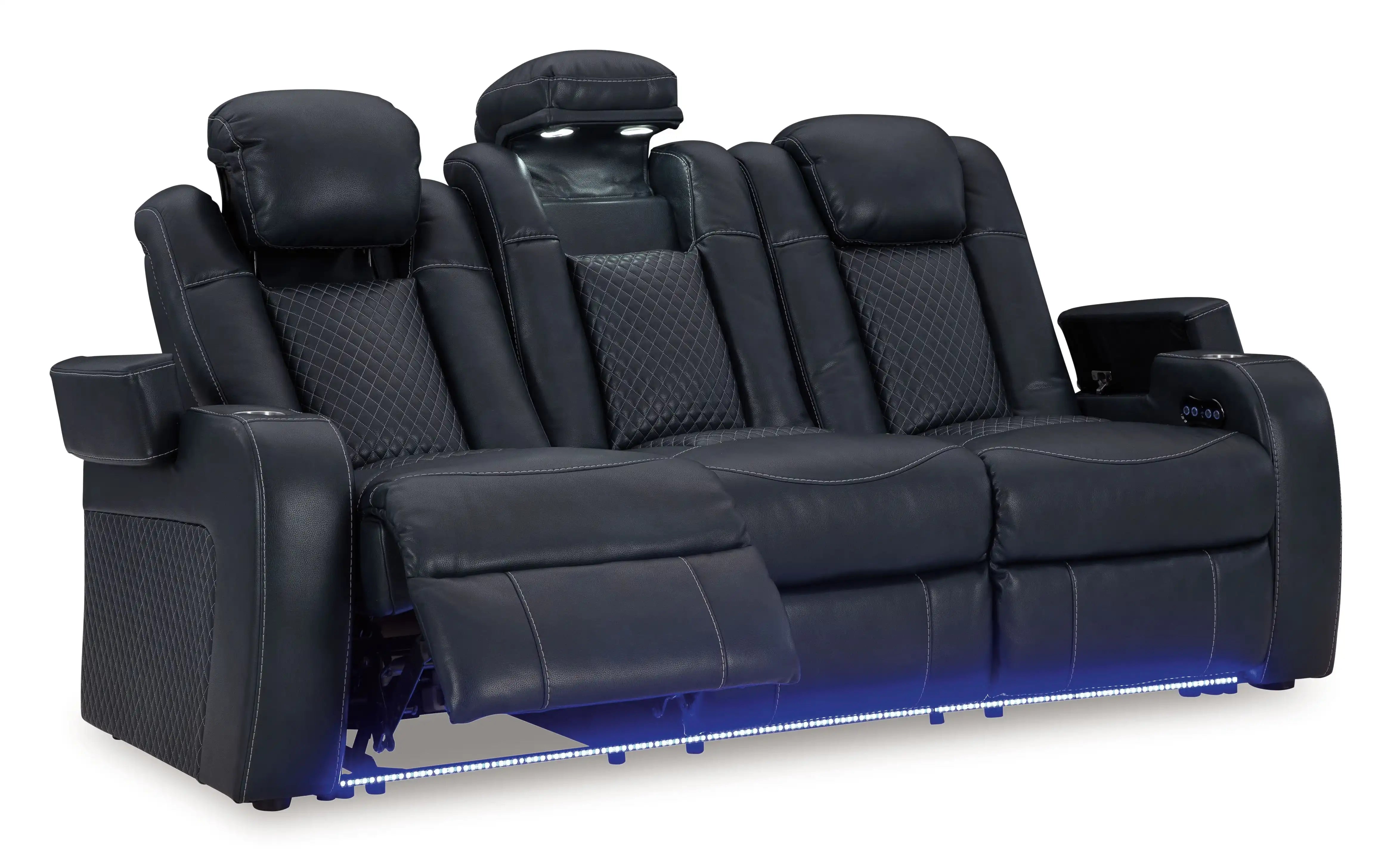 Fyne-dyme - Power Reclining Sofa With Adj Headrest - Best Buy Furniture