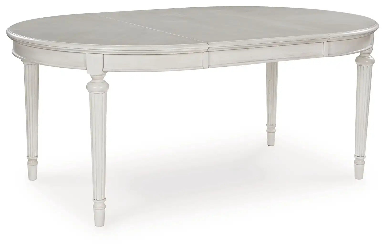 Montelaine - Oval Dining Room Extension Table - Antique White - Best Buy Furniture