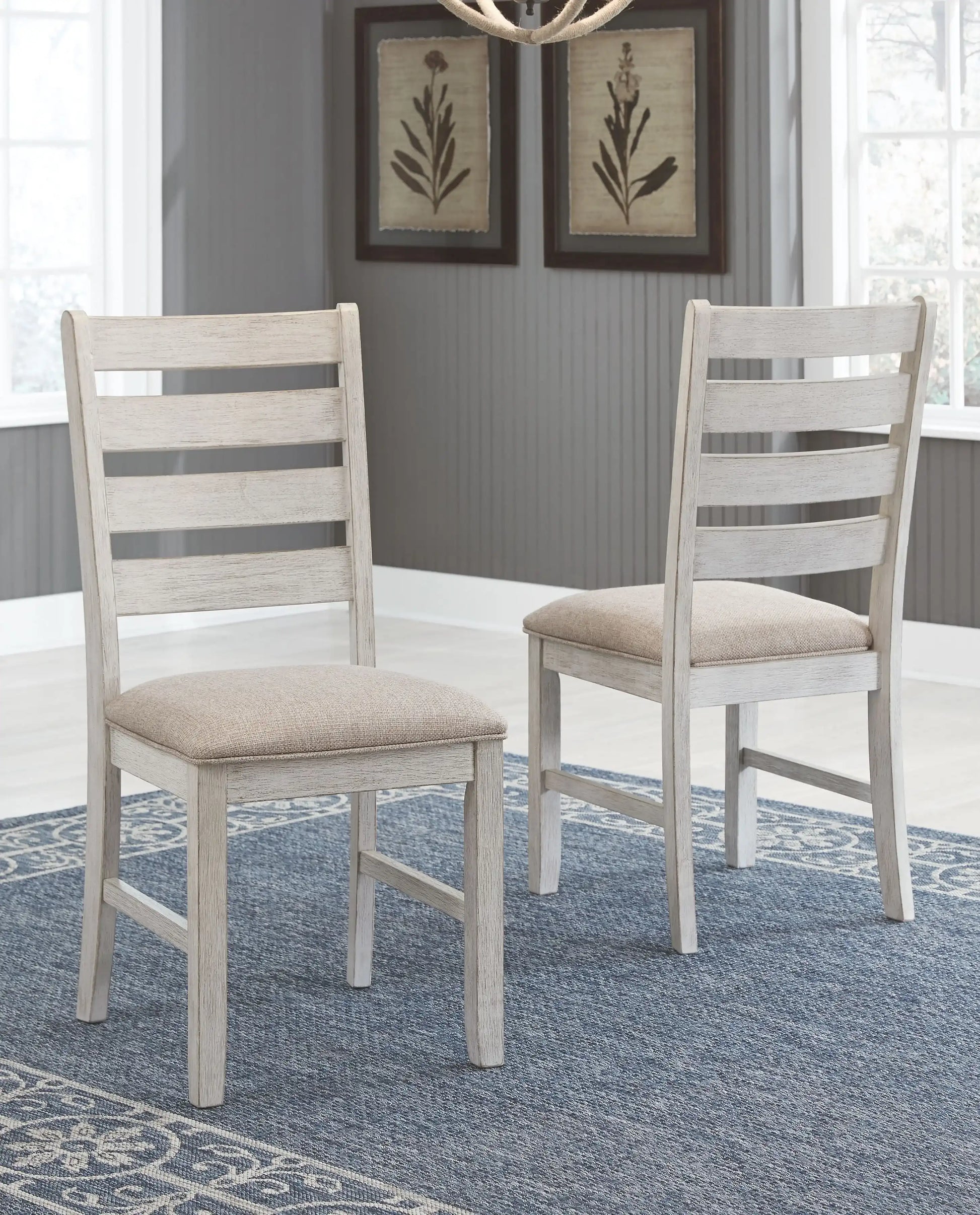 Skempton - Dining UPH Side Chair (Set of 2) - White - Best Buy Furniture