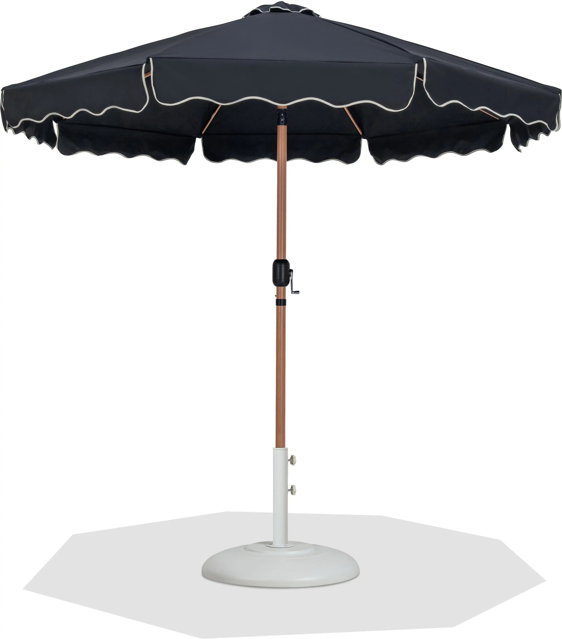 Amalfi - Patio Umbrella - White Base / Light Brown Pole - Best Buy Furniture