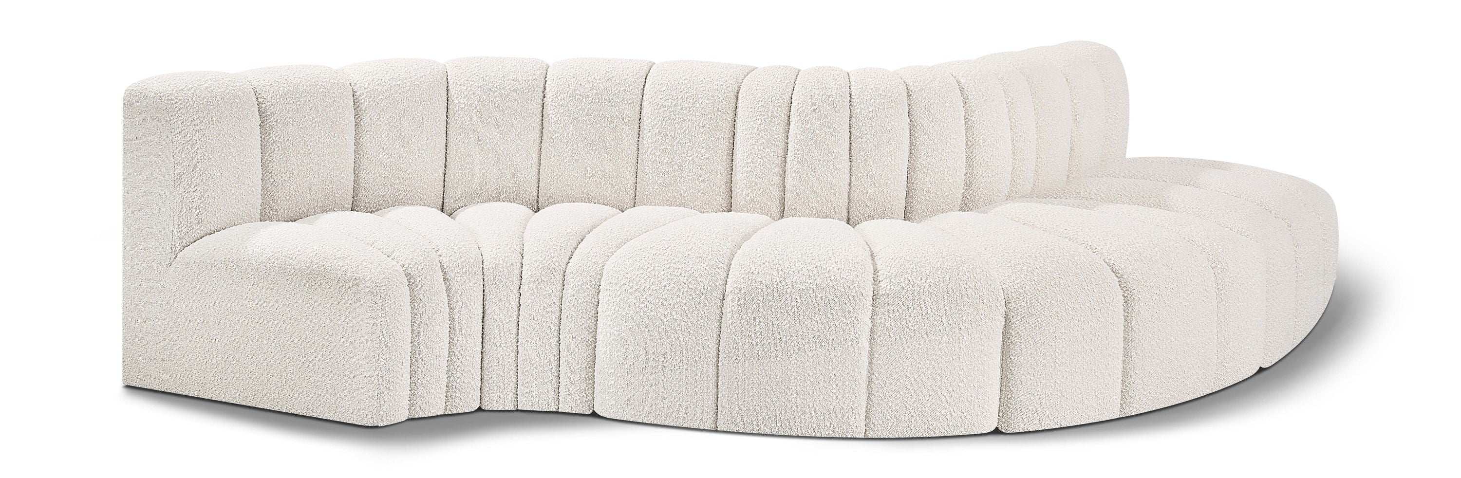 Arc - Boucle Fabric 5 Piece Modular Sofa - Best Buy Furniture