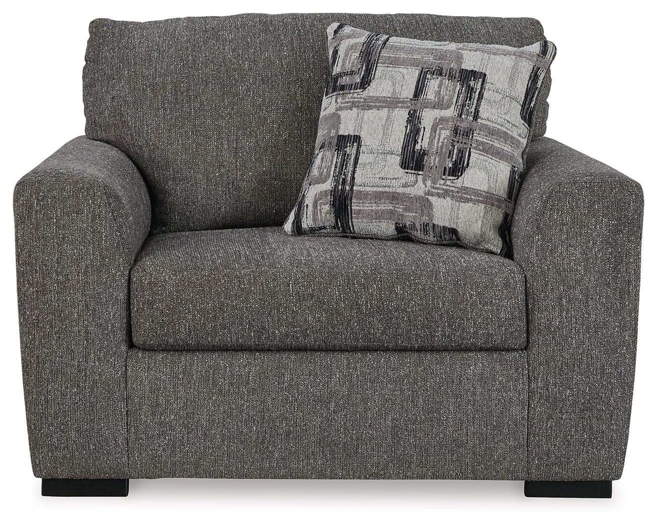 Gardiner - Chair And A Half - Pewter - Best Buy Furniture