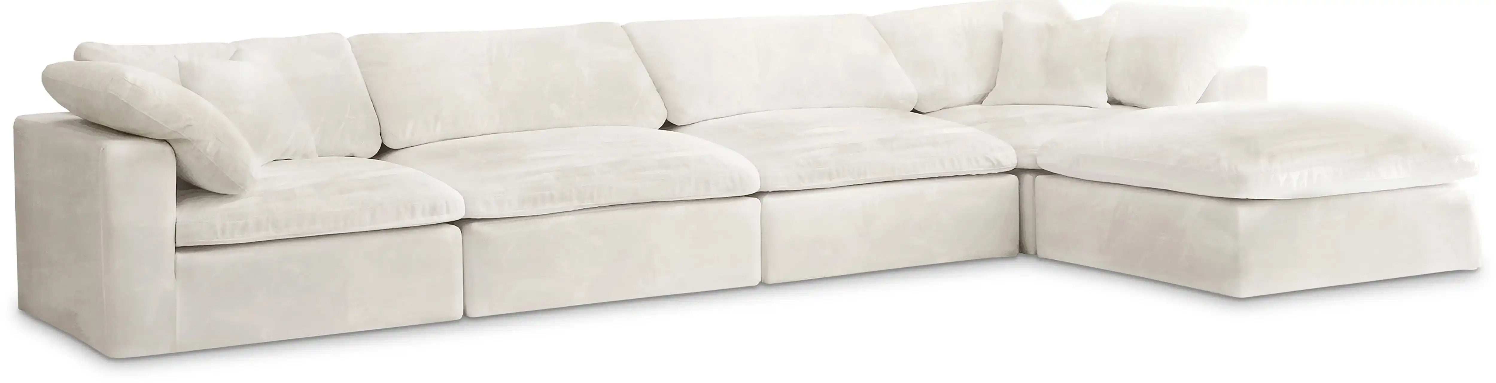 Cozy - 5 Piece Modular Sectional With Chaise - Best Buy Furniture