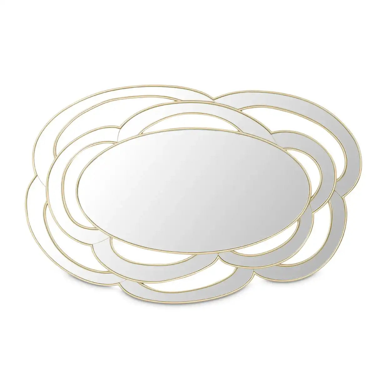 Camellia Field - Wall Mirror - Antique Gold - Best Buy Furniture
