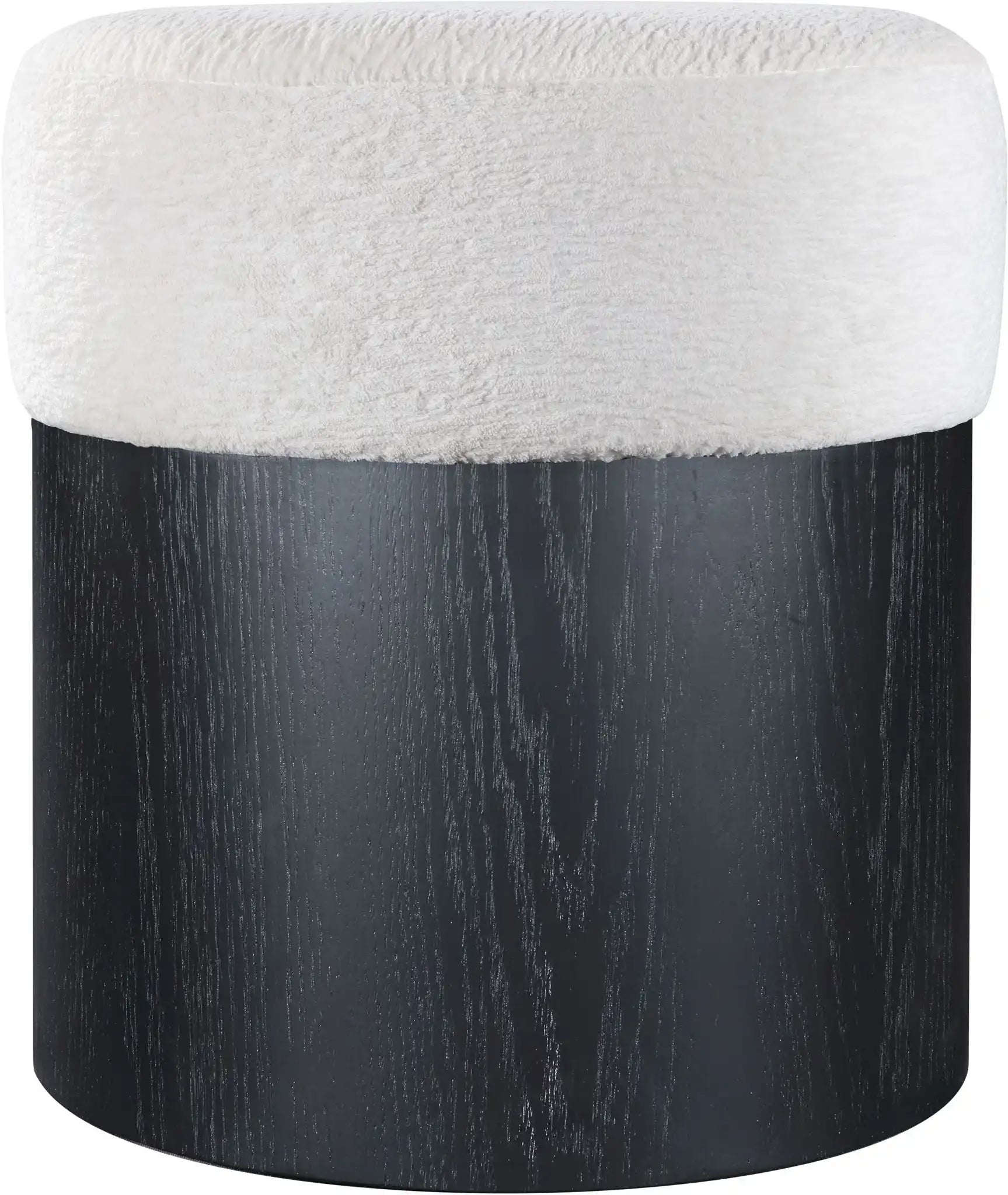 Nimes - Ottoman / Stool With Black Base