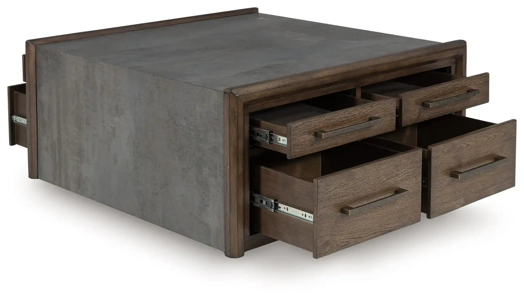 Kallenny - Square Cocktail Table - Brown / Gray - Best Buy Furniture