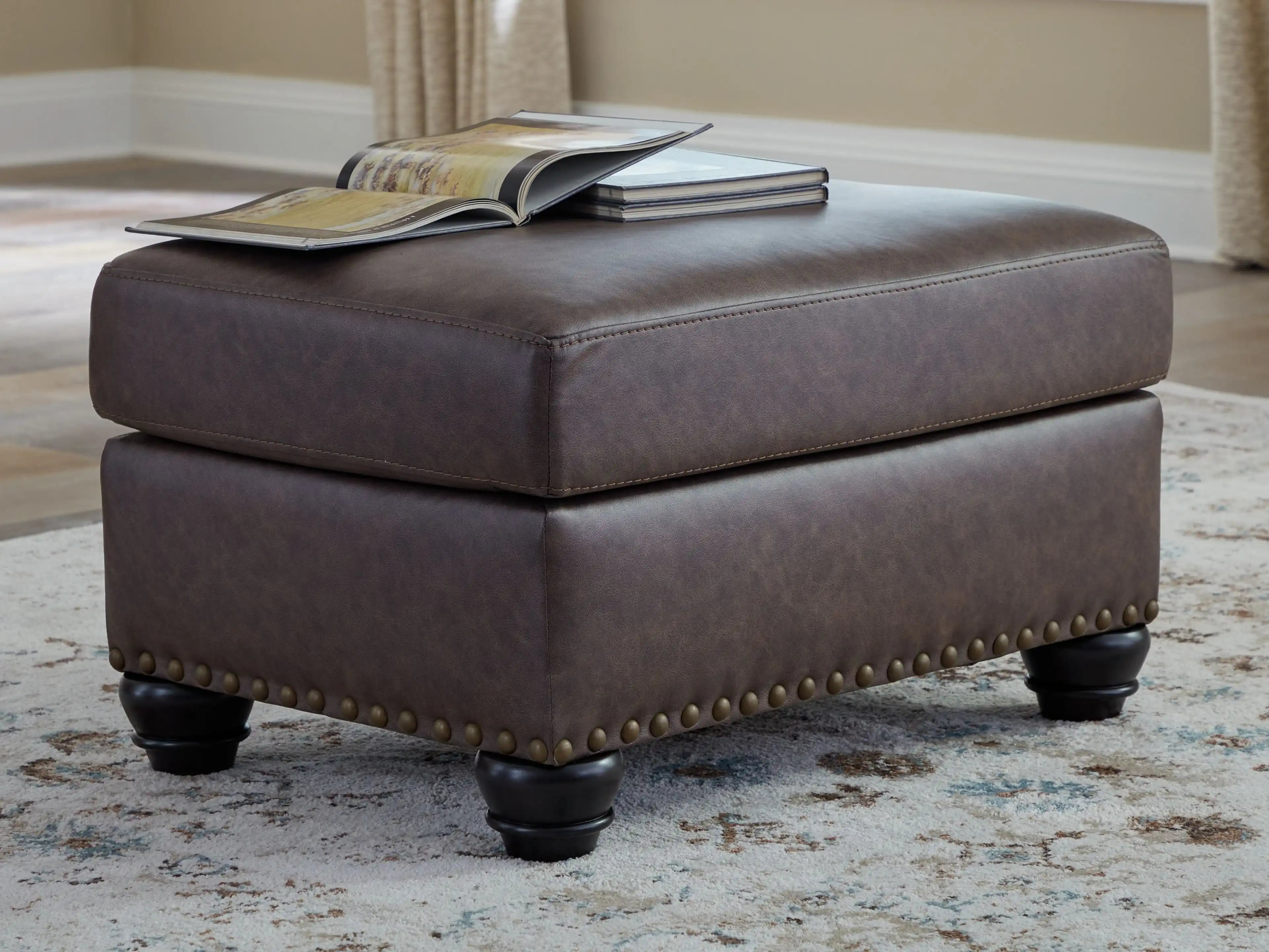 Roxmere - Ottoman - Umber - Best Buy Furniture