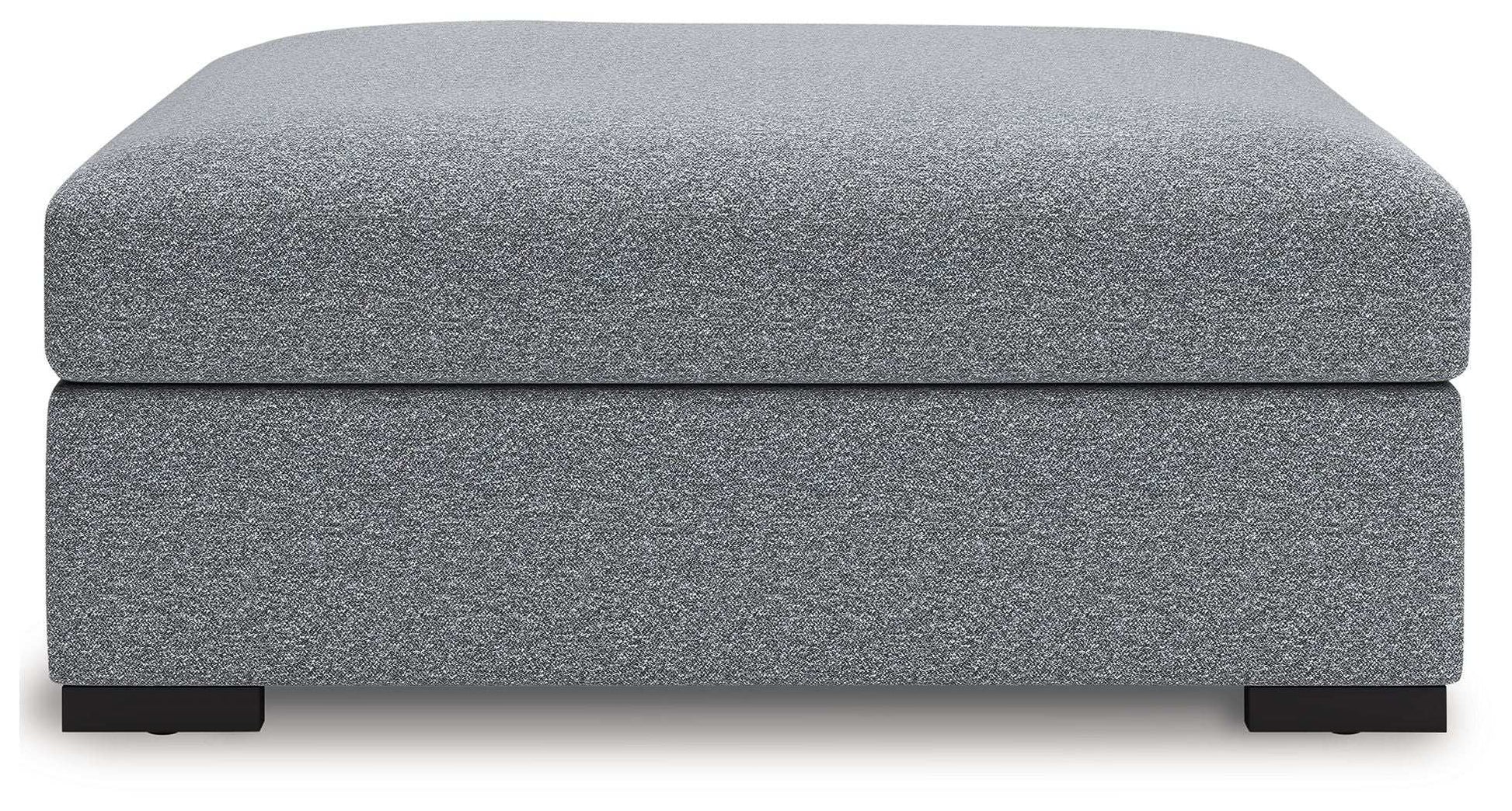 Bealton - Oversized Accent Ottoman - Salt And Pepper - Best Buy Furniture