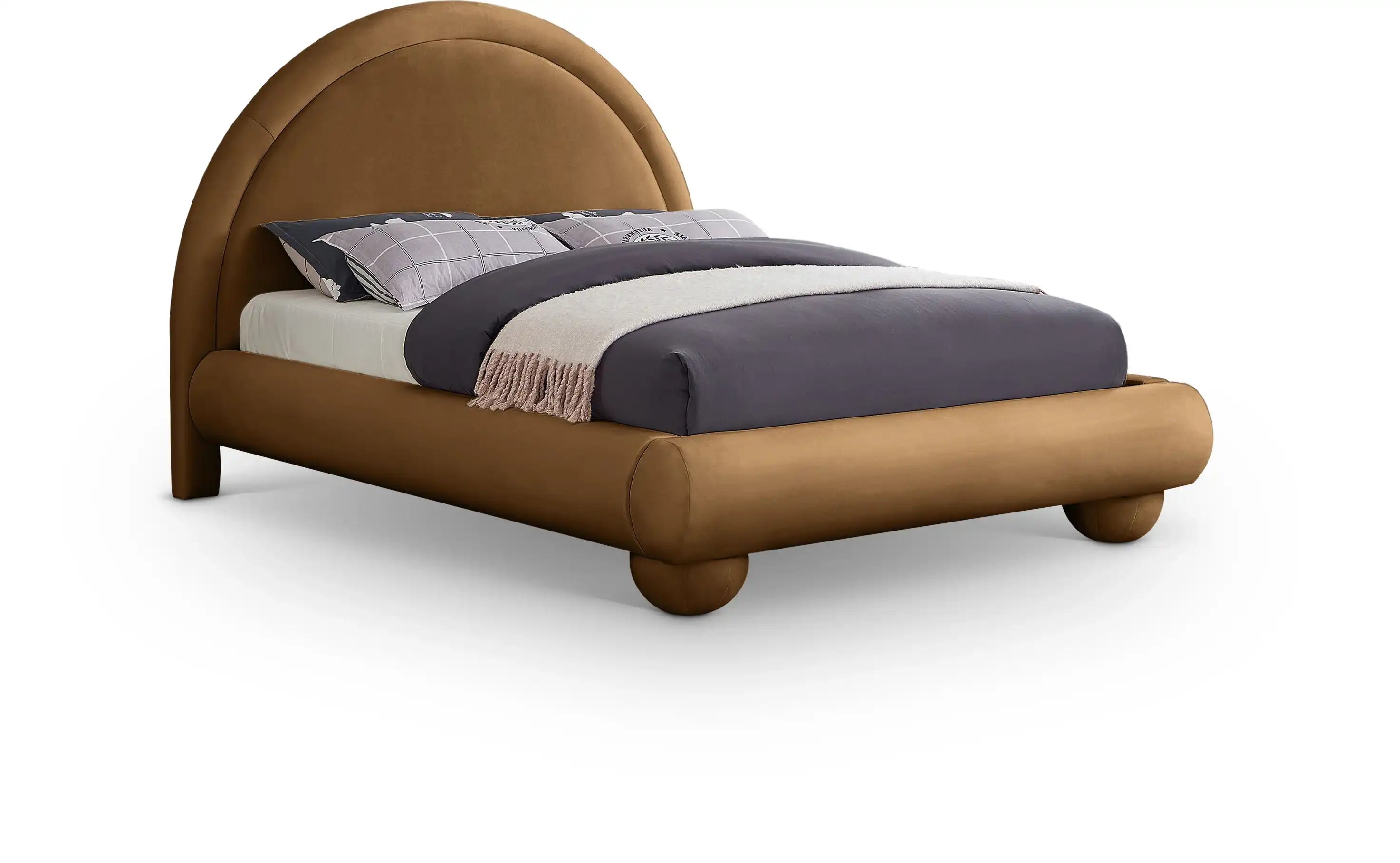 Madrid - Velvet Upholstered Bed - Best Buy Furniture