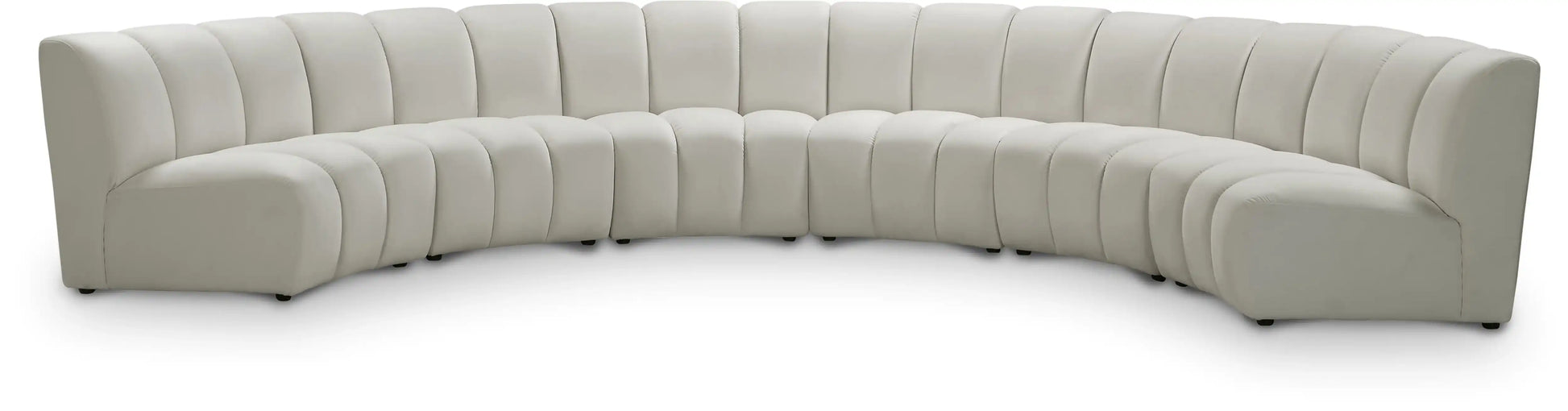 Infinity - 6 Piece Velvet Modular Sectional - Best Buy Furniture
