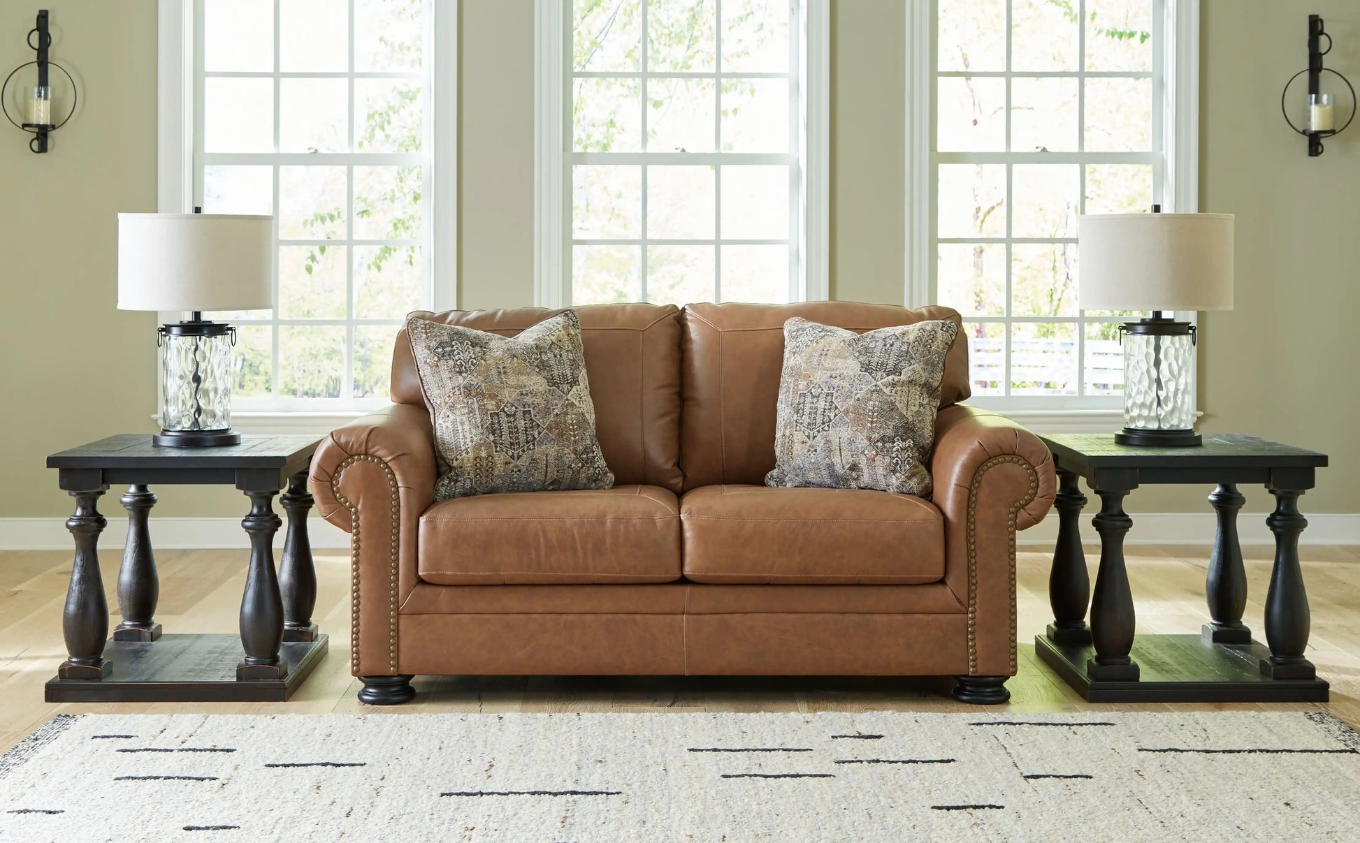 Carianna - Loveseat - Caramel - Best Buy Furniture