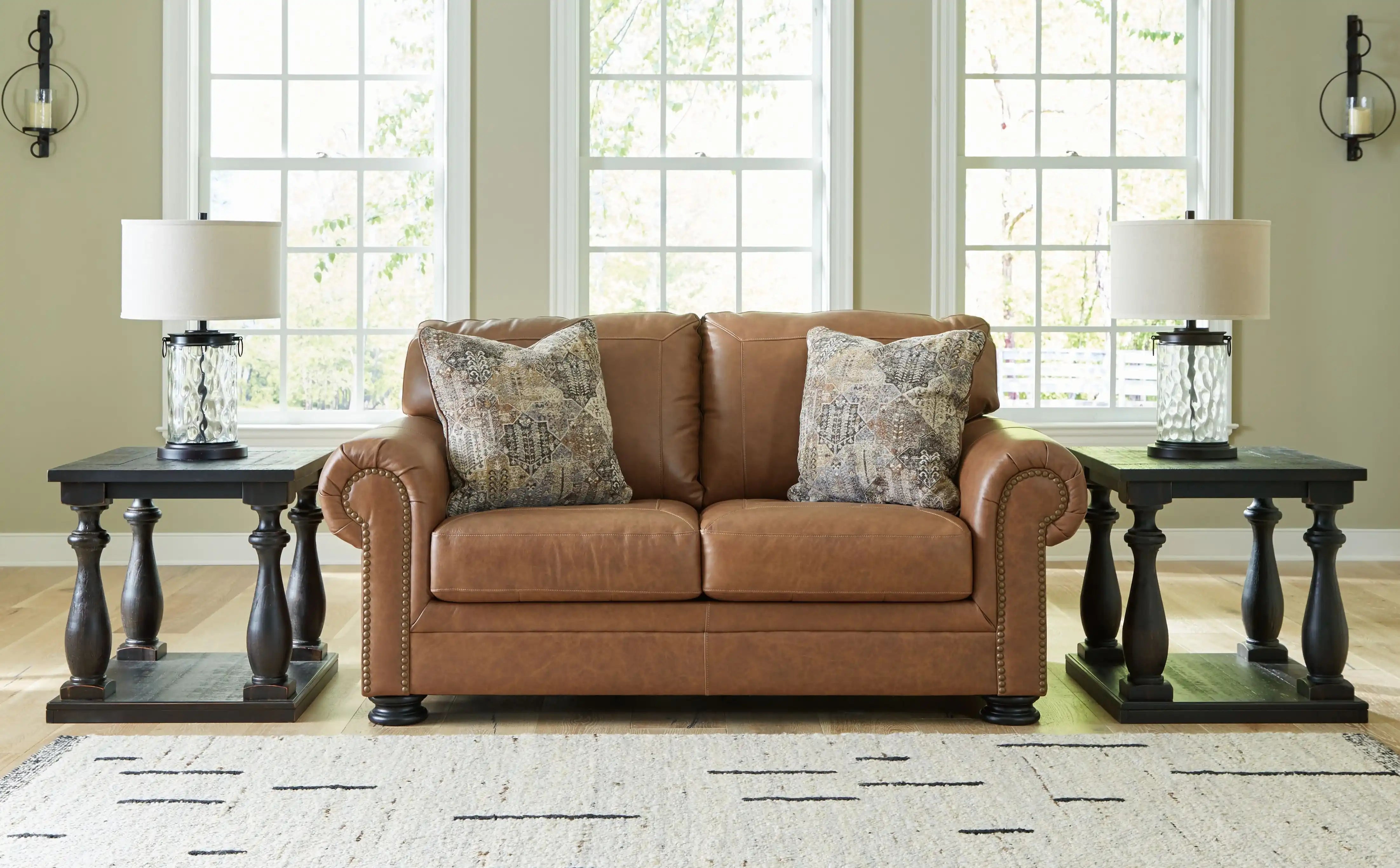 Carianna - Loveseat - Caramel - Best Buy Furniture