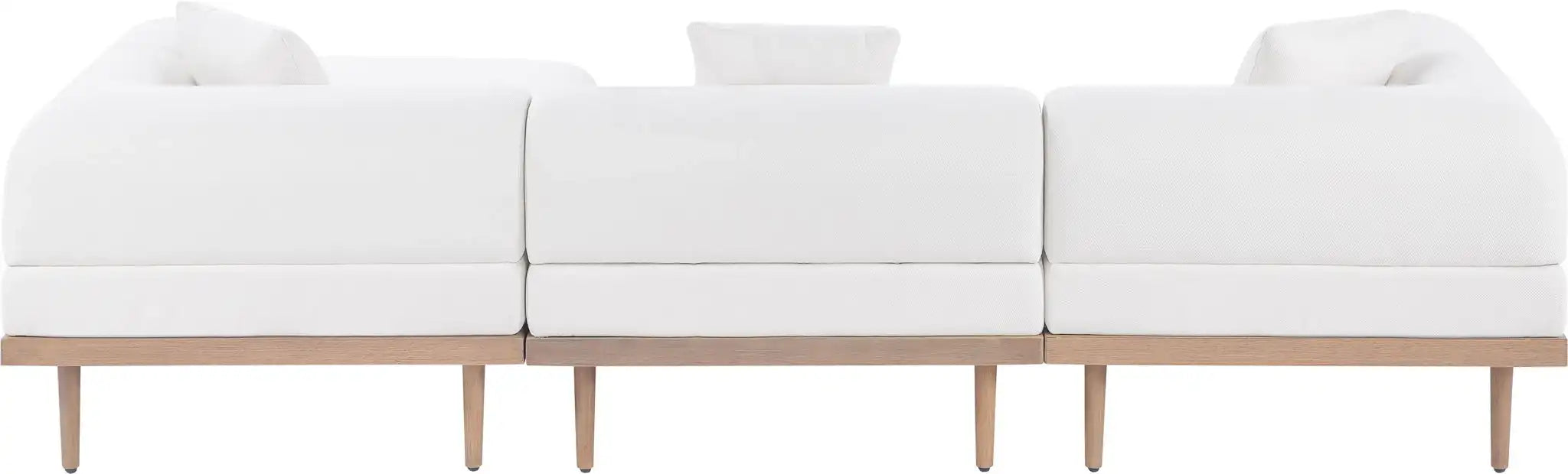 Laguna - 4 Piece 106.5" Upholstered Outdoor Patio Modular Sectional