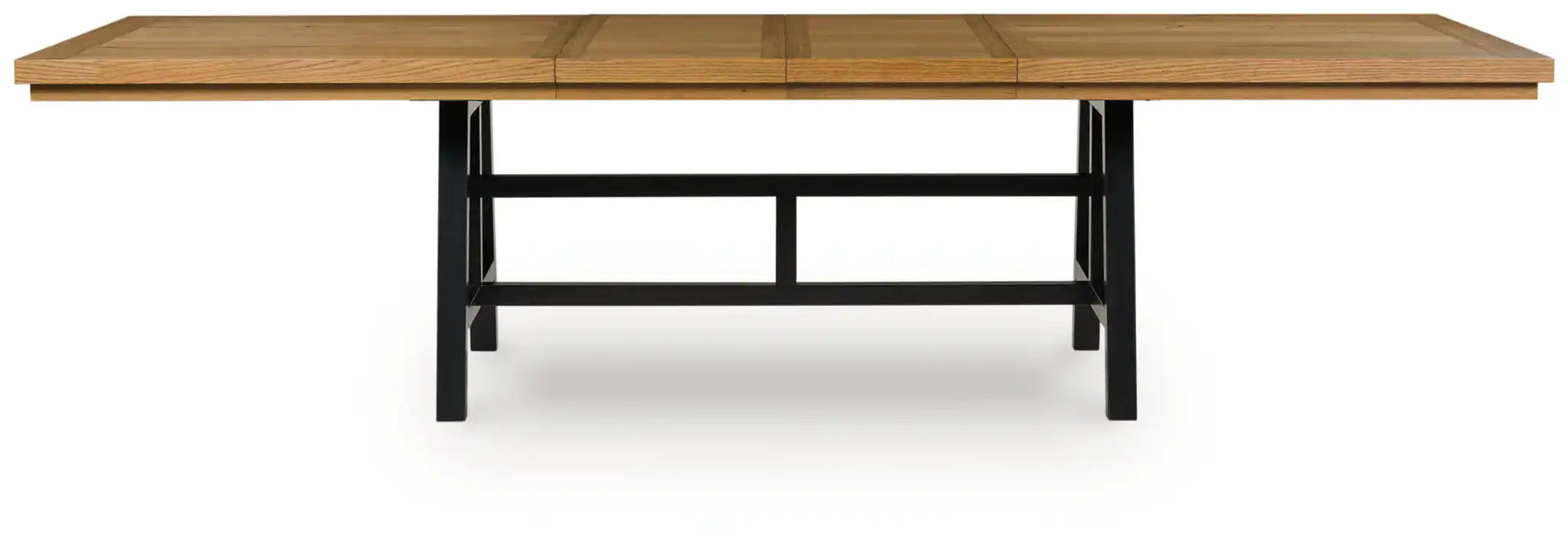 Galliden - Rectangular Dining Room Extension Table - Black / Brown - Best Buy Furniture