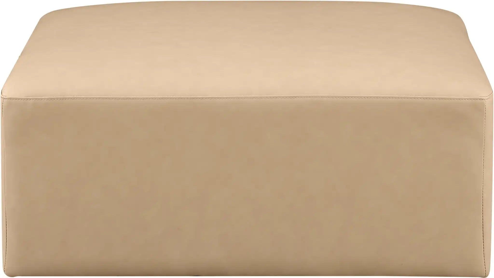 Cube - Ottoman - Tan