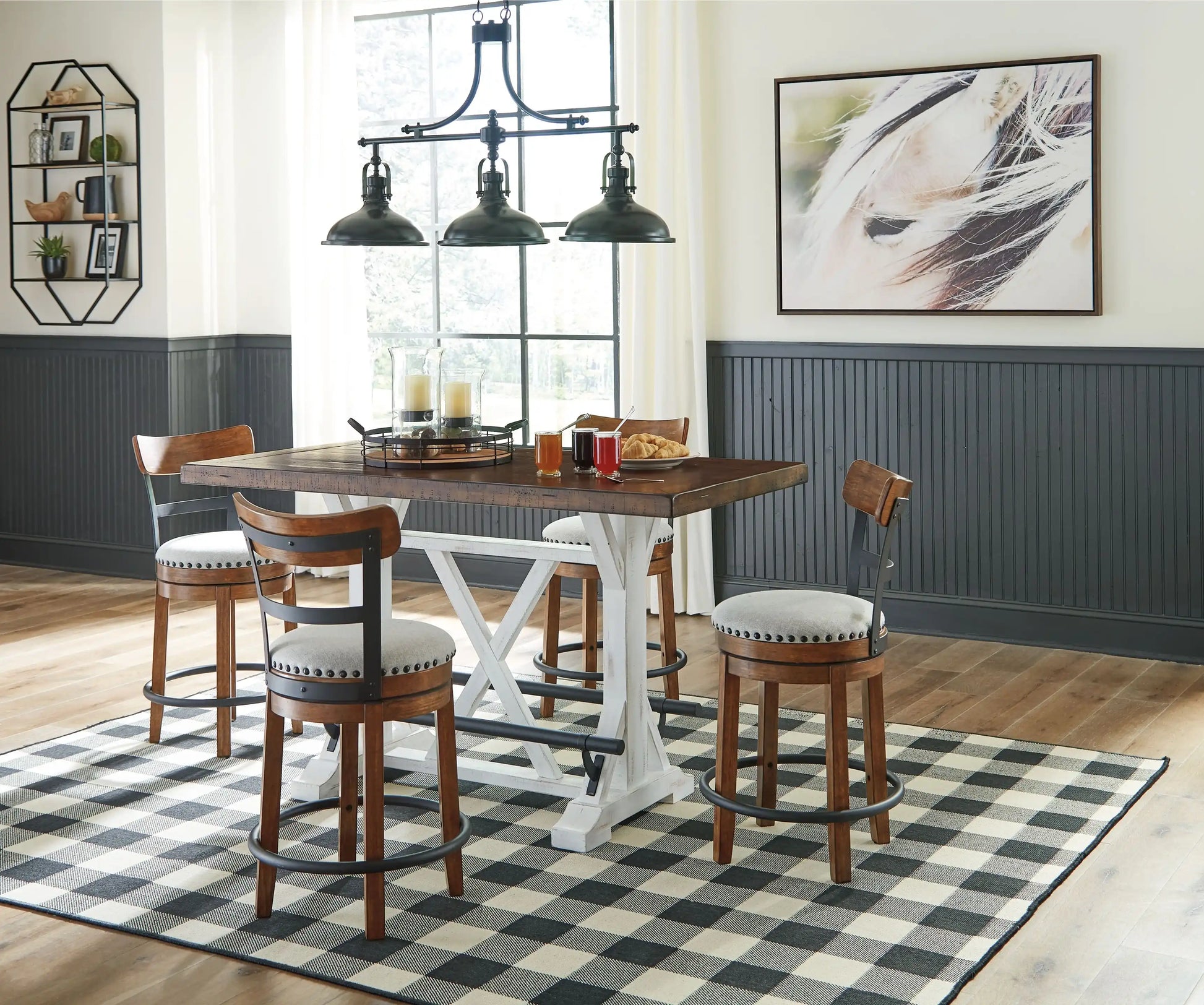 Valebeck - Counter Height Table Set - Best Buy Furniture